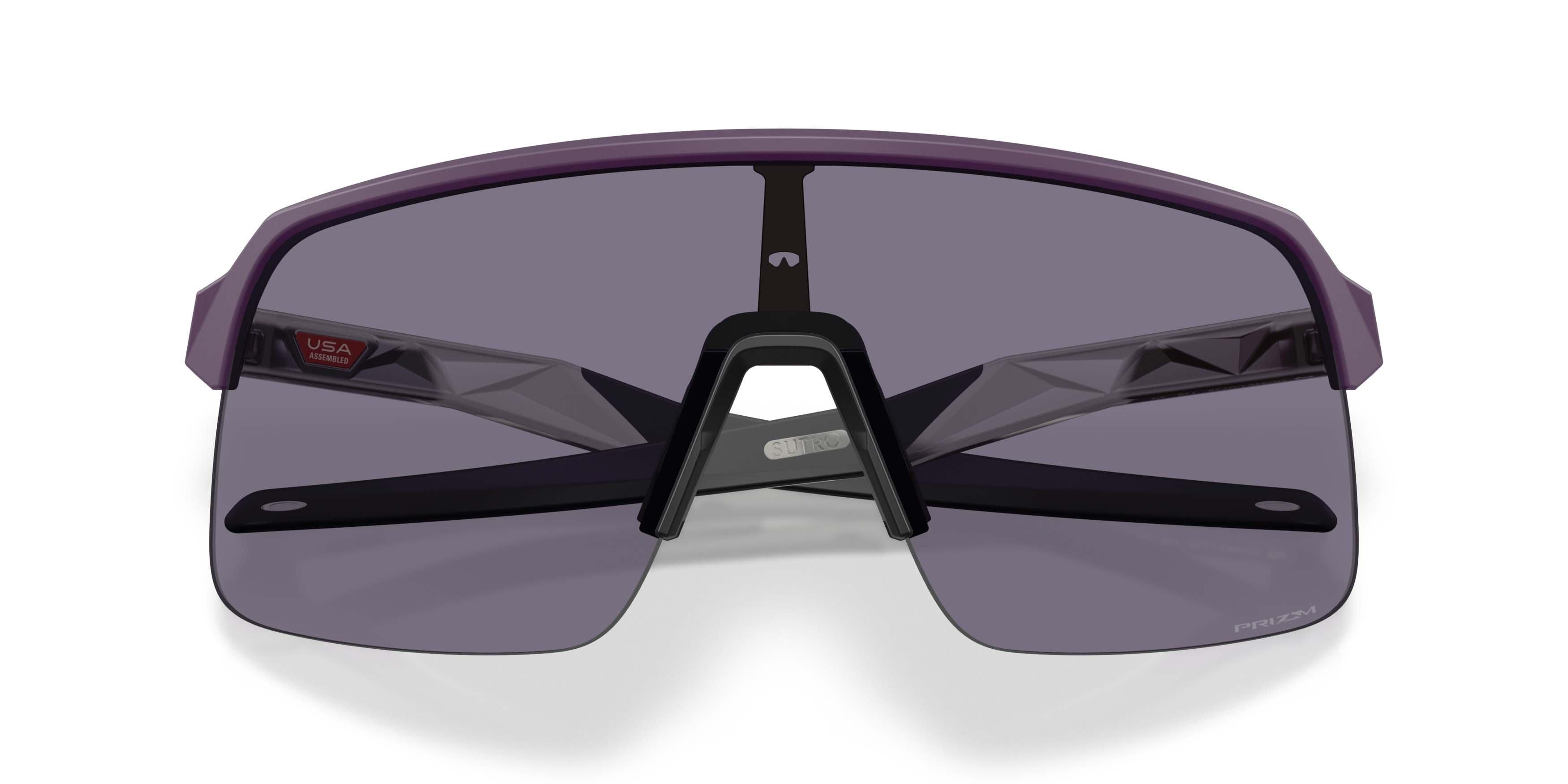 Oakley Sutro Lite Prizm Grey Sunglasses - Matte Aubergine - PURPLE/GREY