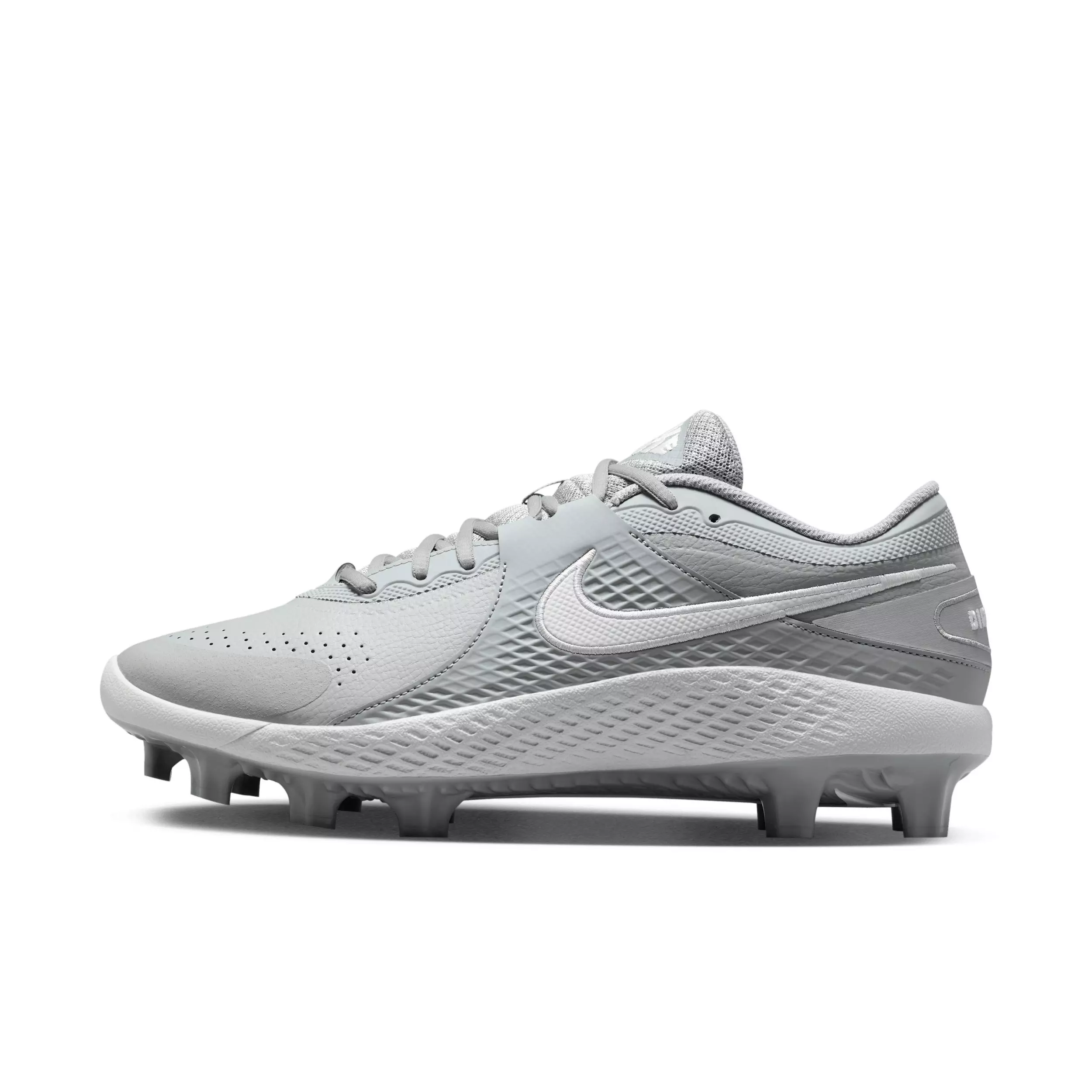 Nike Diamond Gamer MCS "Wolf Grey/White" Men's Baseball Cleat - GREY/WHITE