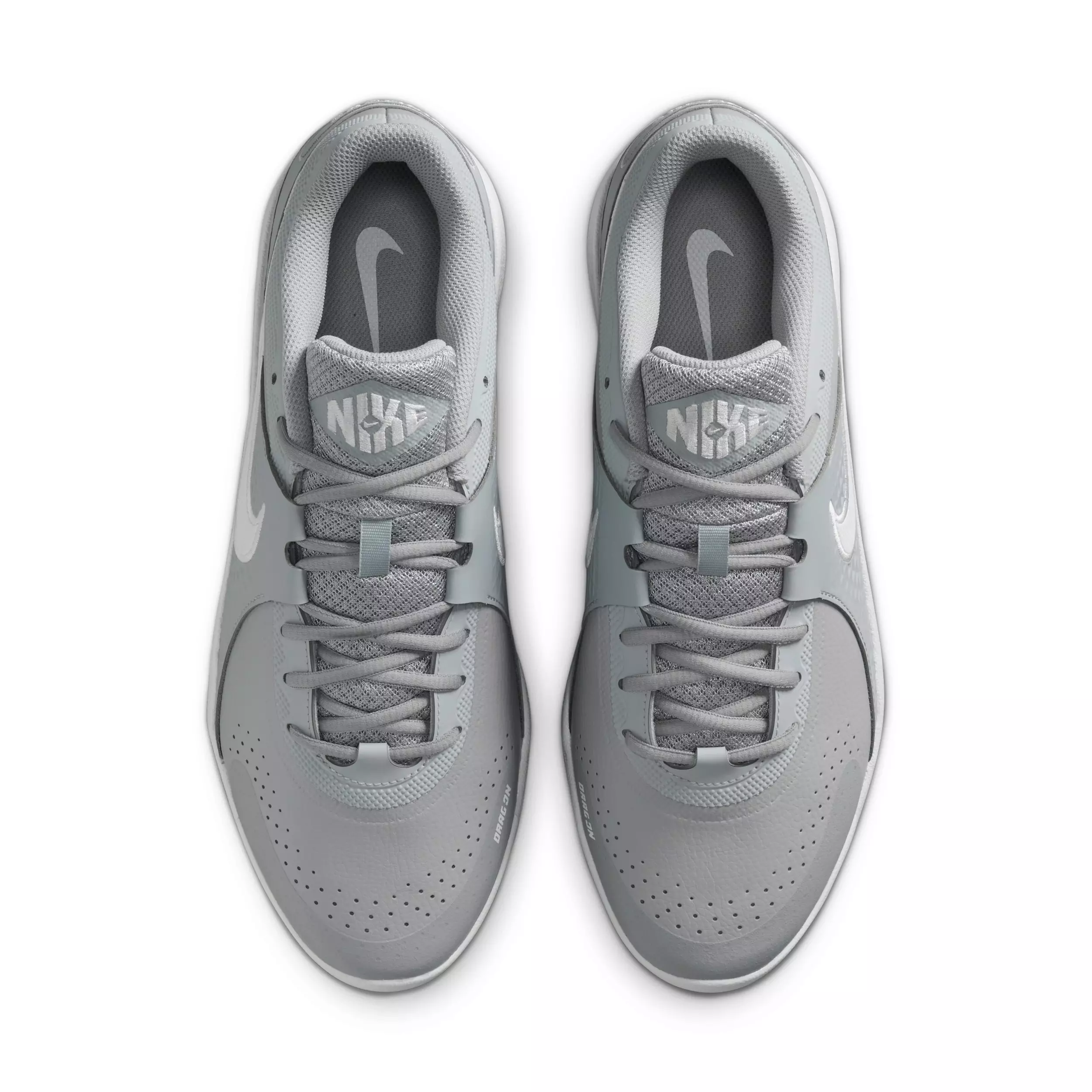 Nike Diamond Gamer MCS "Wolf Grey/White" Men's Baseball Cleat - GREY/WHITE