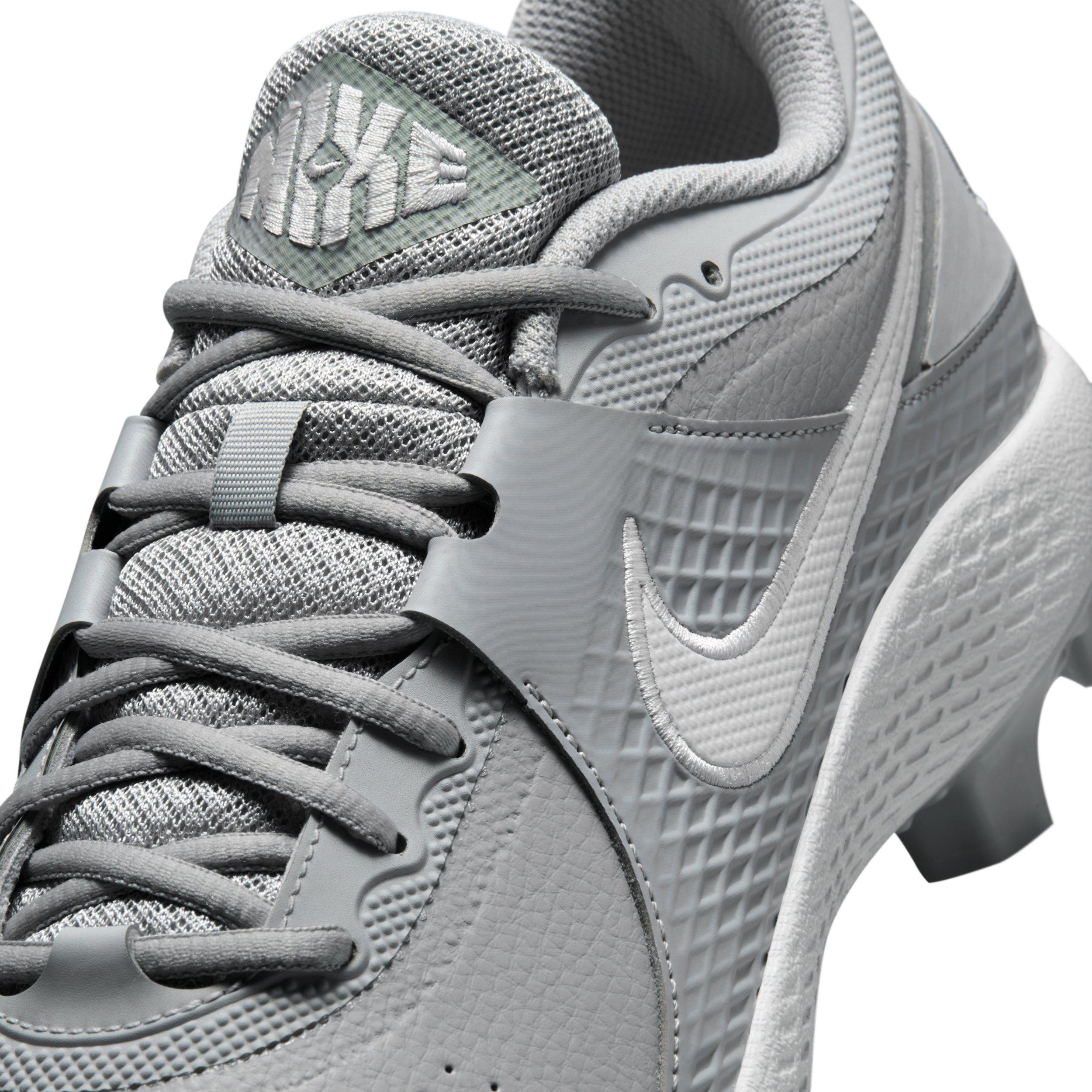 Nike Diamond Gamer MCS "Wolf Grey/White" Men's Baseball Cleat - GREY/WHITE Thumbnail View 8