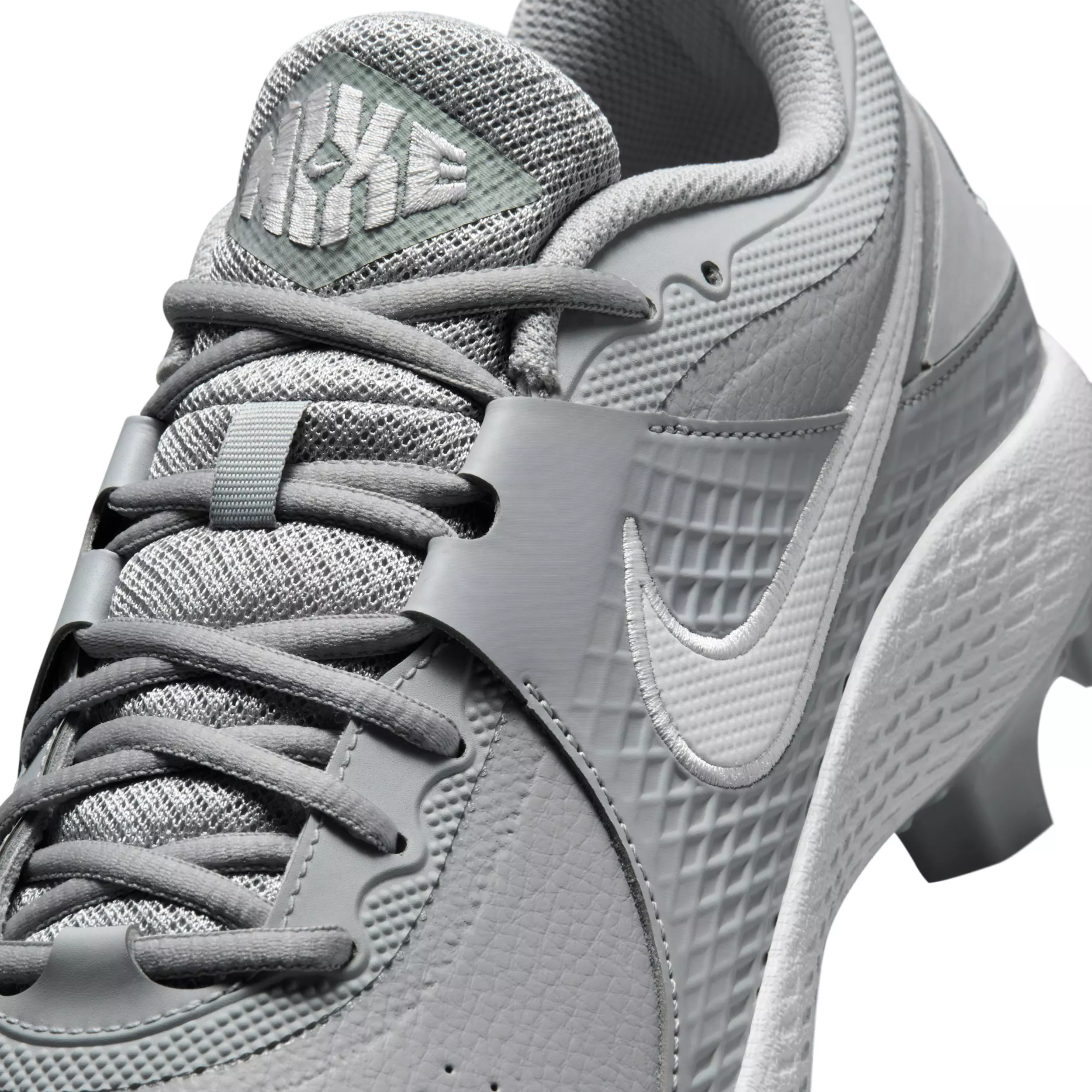 Nike Diamond Gamer MCS "Wolf Grey/White" Men's Baseball Cleat - GREY/WHITE