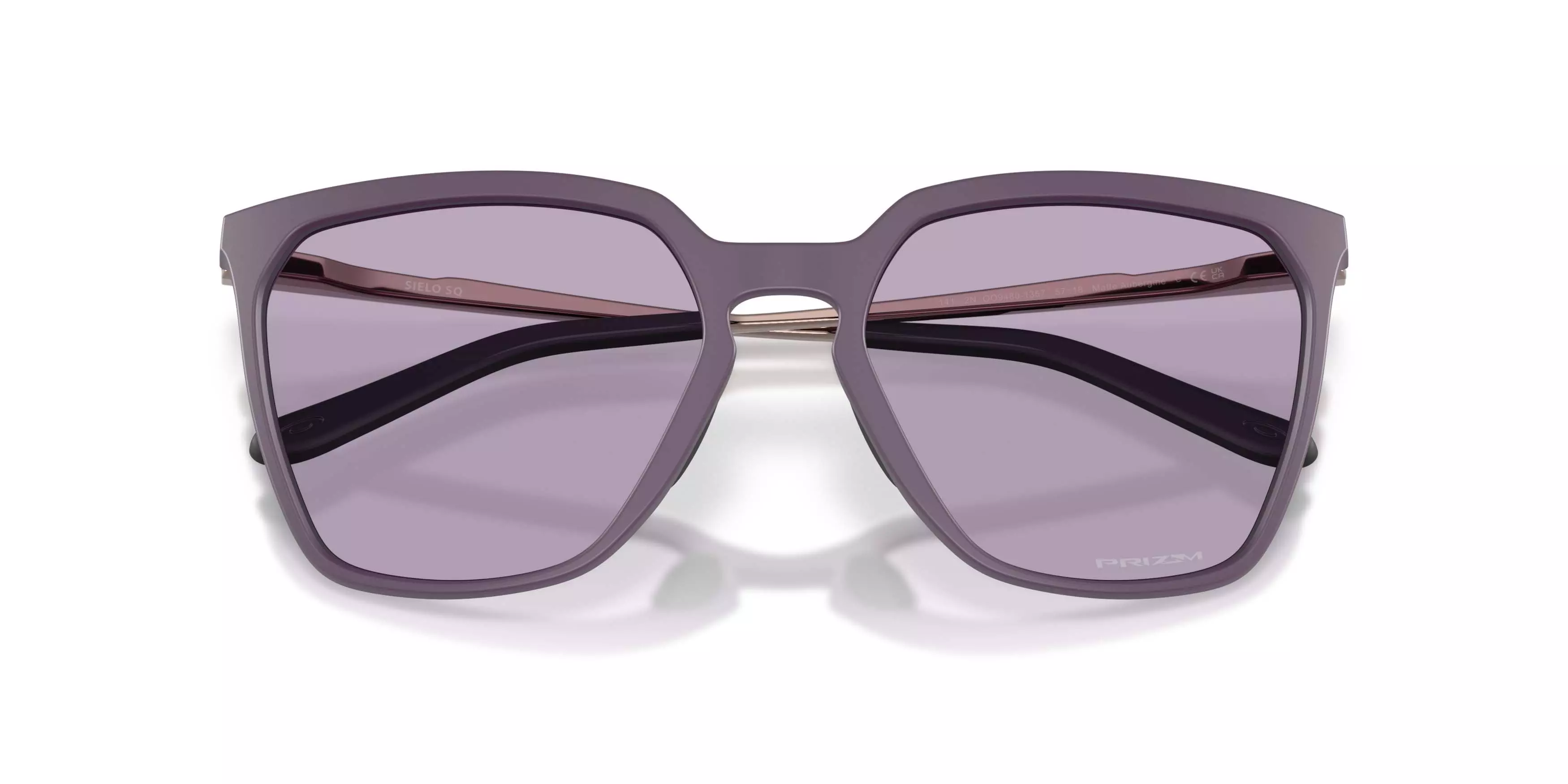 Oakley Sielo SQ Prizm Slate Sunglasses - Matte Aubergine - PURPLE/GREY