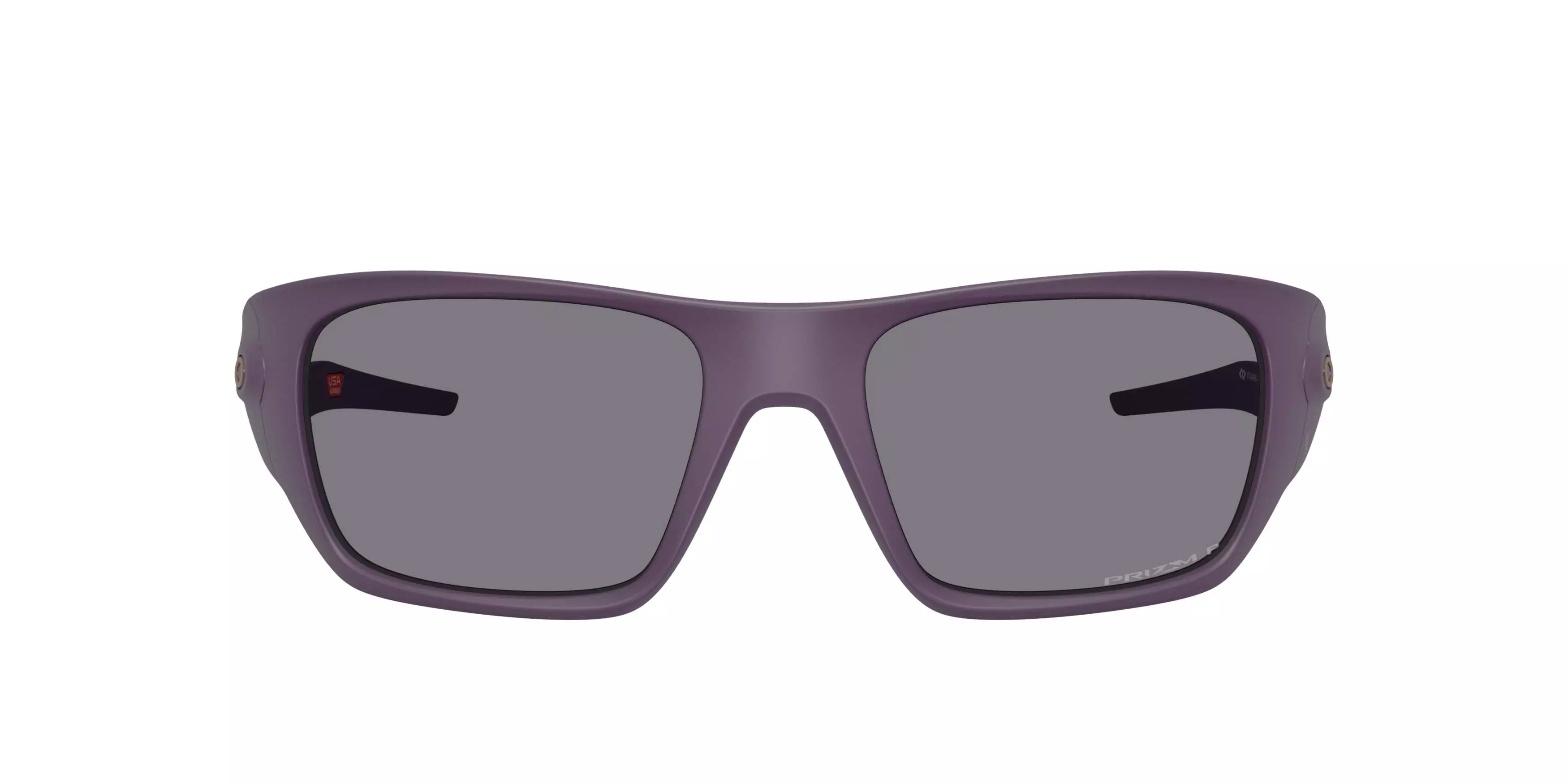 Oakley Masseter Prizm Grey Polarized Sunglasses - Matte Aubergine - PURPLE/GREY