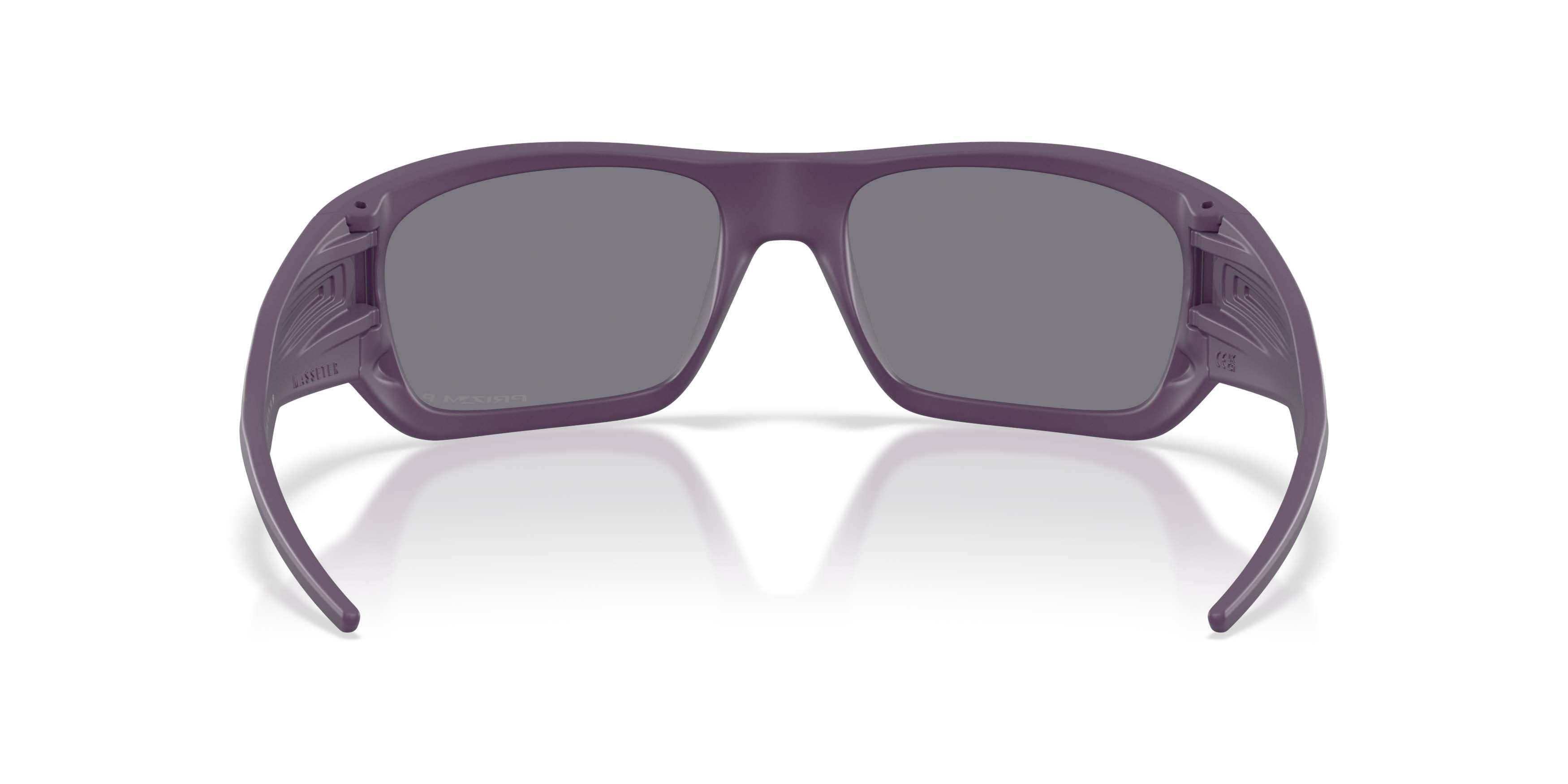 Oakley Masseter Prizm Grey Polarized Sunglasses - Matte Aubergine - PURPLE/GREY