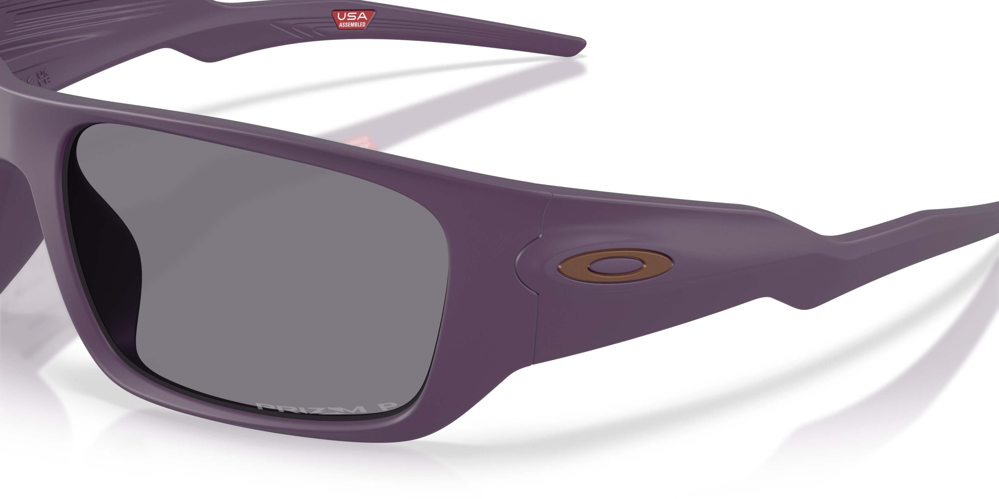 Oakley Masseter Prizm Grey Polarized Sunglasses - Matte Aubergine - PURPLE/GREY
