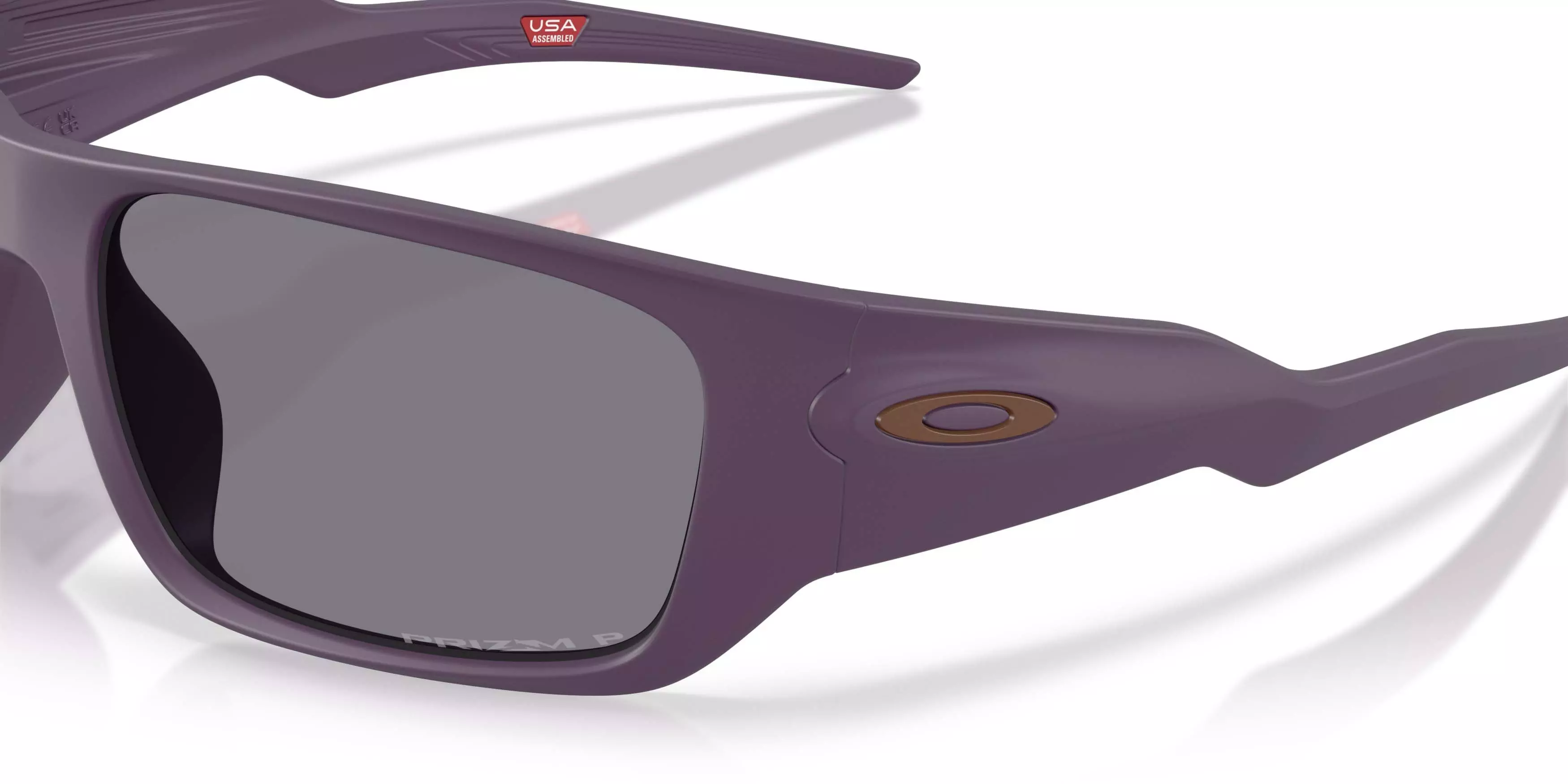 Oakley Masseter Prizm Grey Polarized Sunglasses - Matte Aubergine - PURPLE/GREY