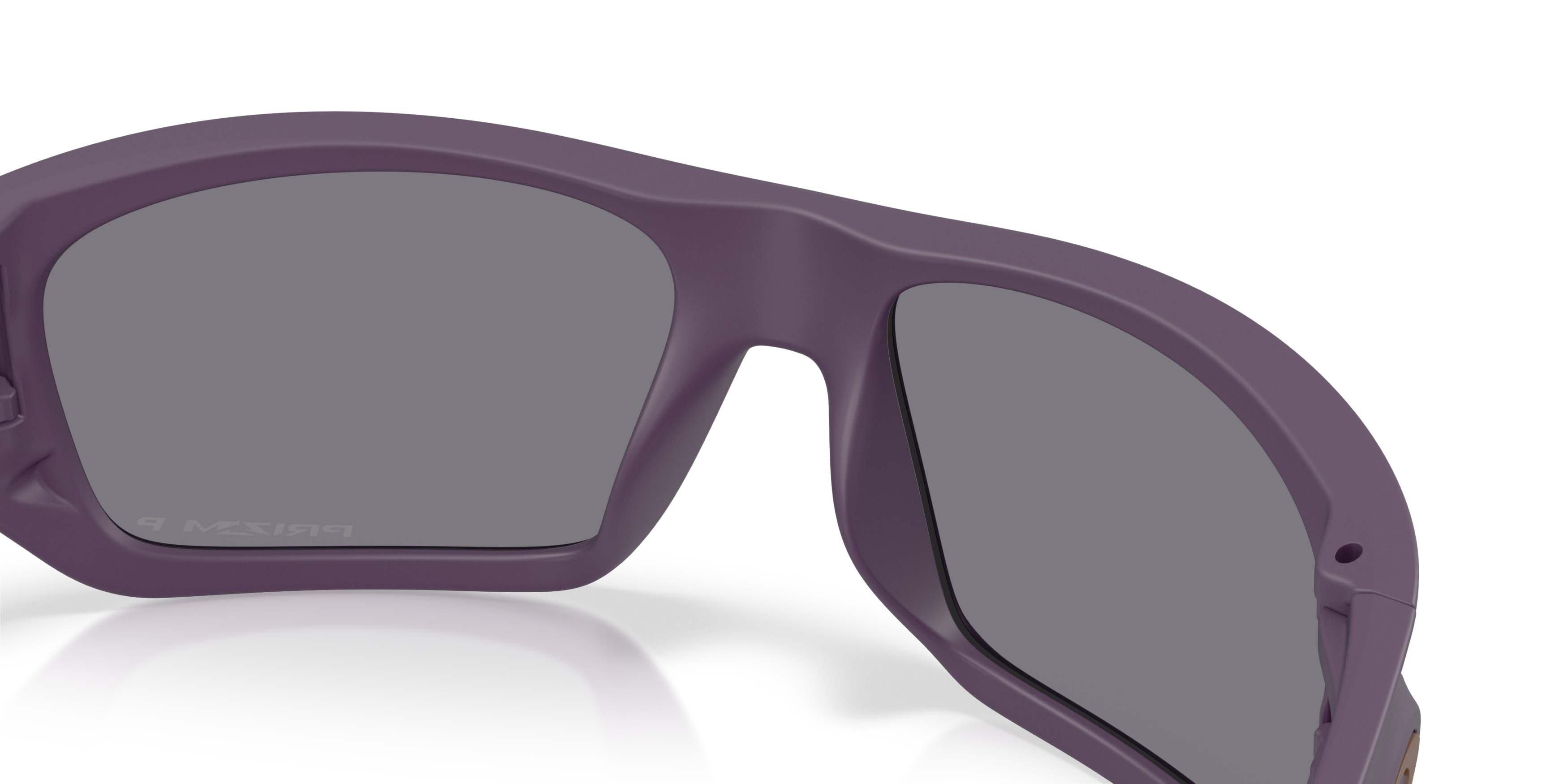 Oakley Masseter Prizm Grey Polarized Sunglasses - Matte Aubergine - PURPLE/GREY