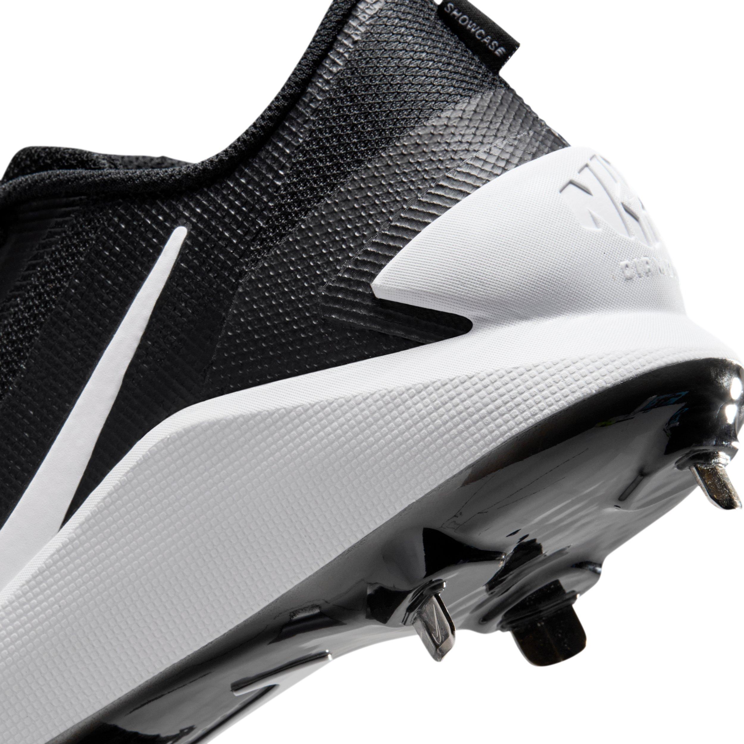 Nike Diamond Showcase MTL "Black/White" Men's Baseball Cleat - BLACK/WHITE Thumbnail View 9