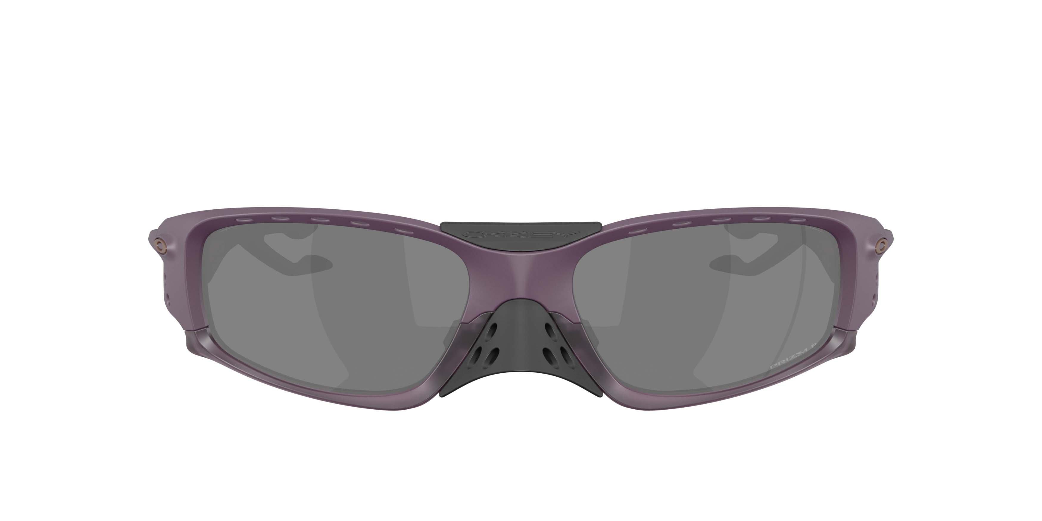 Oakley Plantaris SQ Prizm Black Polarized Sunglasses - Matte Aubergine - PURPLE/BLACK