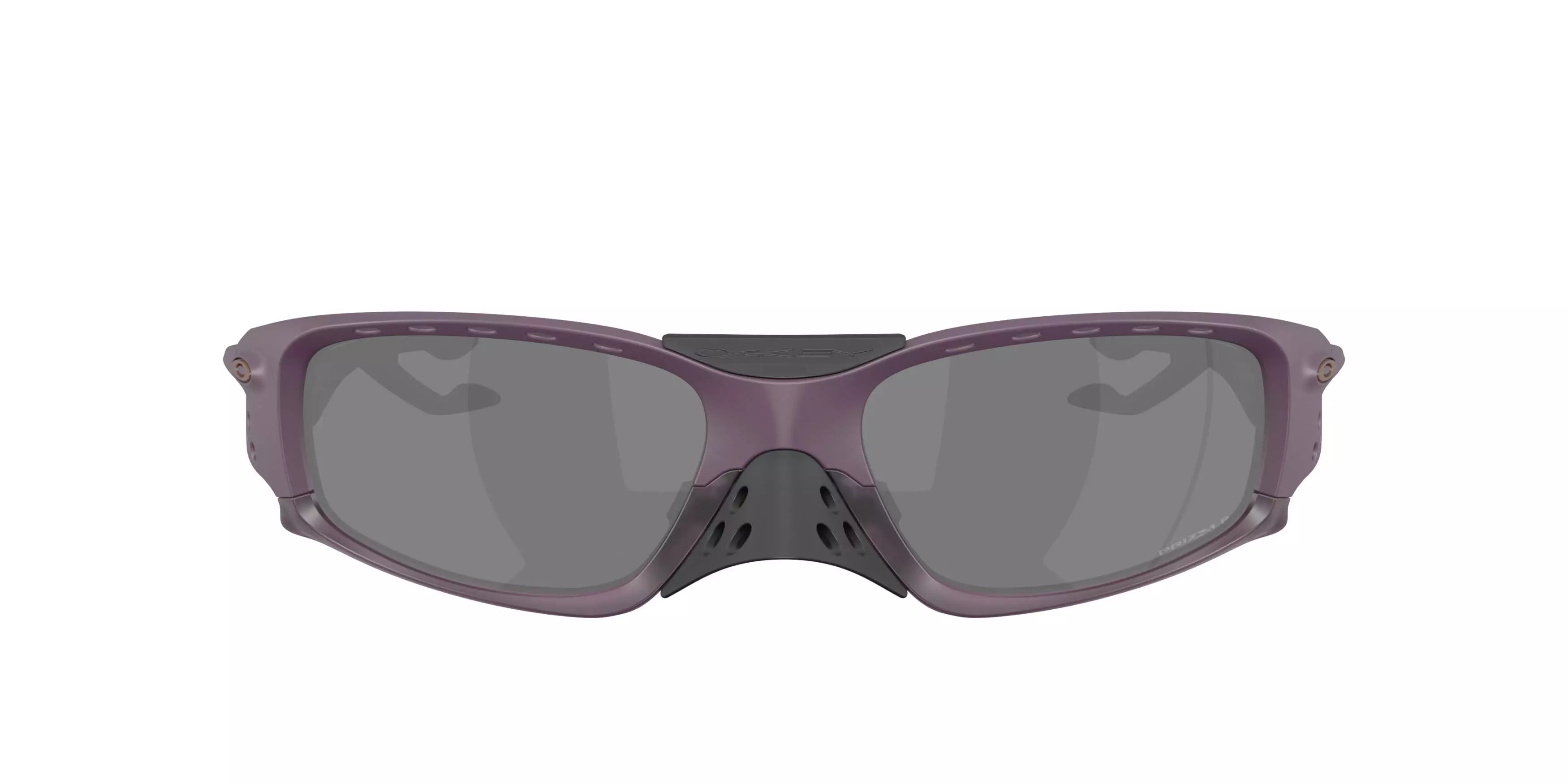 Oakley Plantaris SQ Prizm Black Polarized Sunglasses - Matte Aubergine - PURPLE/BLACK