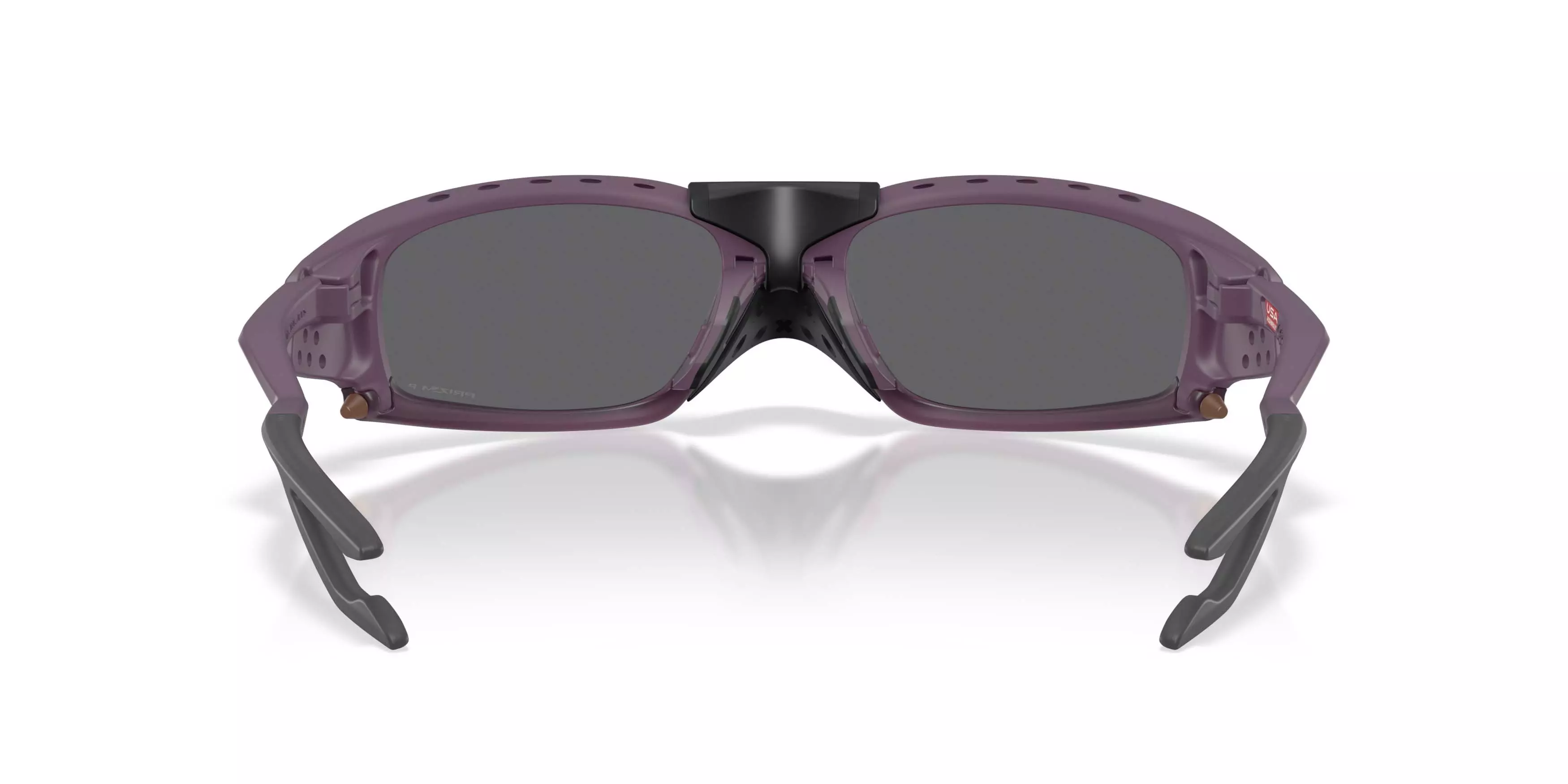 Oakley Plantaris SQ Prizm Black Polarized Sunglasses - Matte Aubergine - PURPLE/BLACK