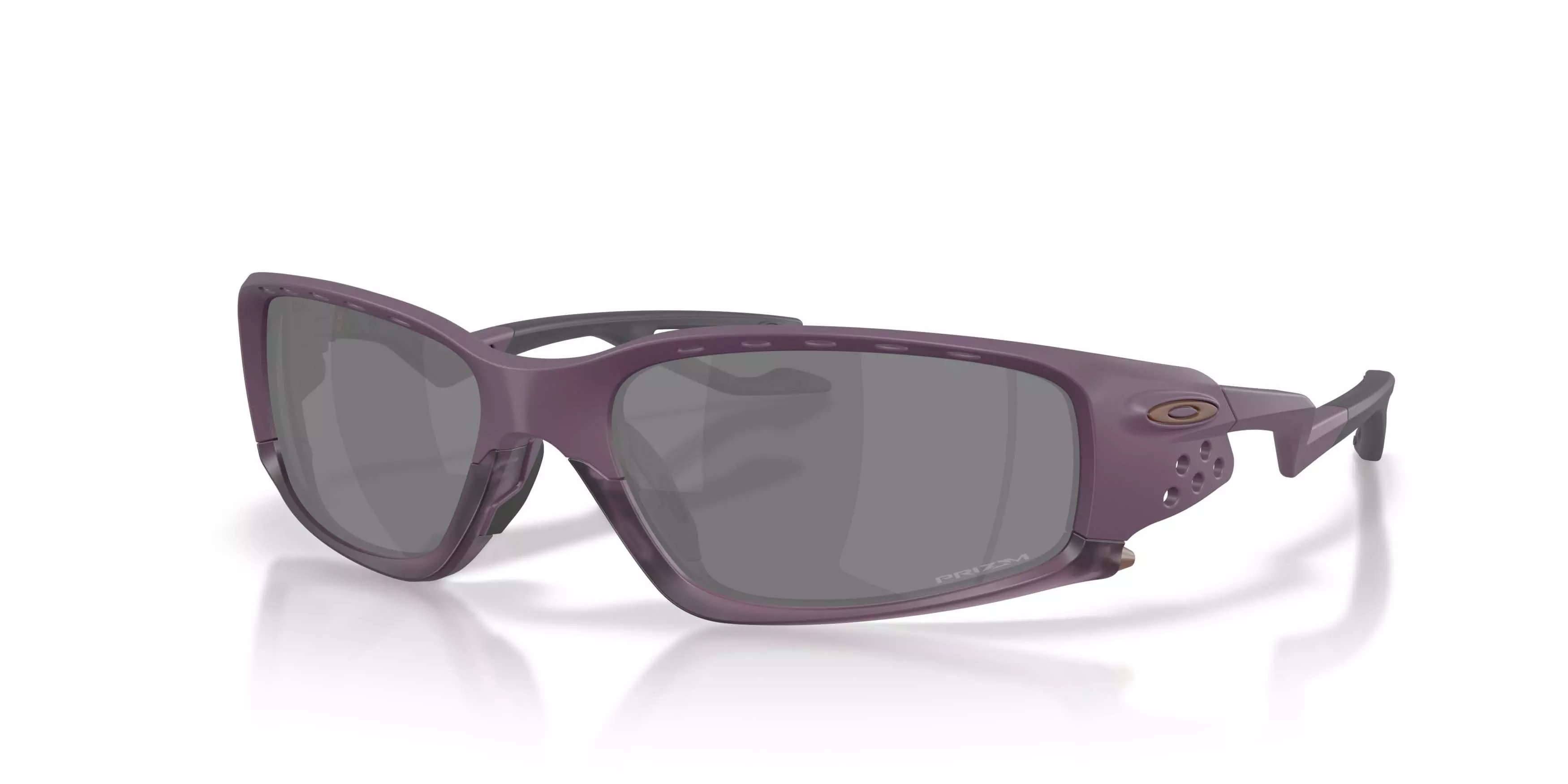 Oakley Plantaris SQ Prizm Black Polarized Sunglasses - Matte Aubergine - PURPLE/BLACK