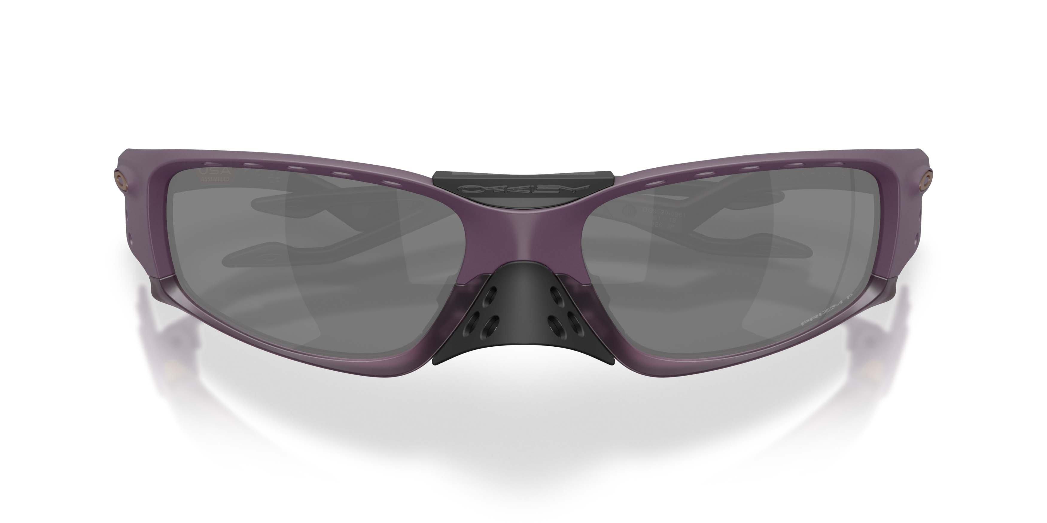 Oakley Plantaris SQ Prizm Black Polarized Sunglasses - Matte Aubergine - PURPLE/BLACK
