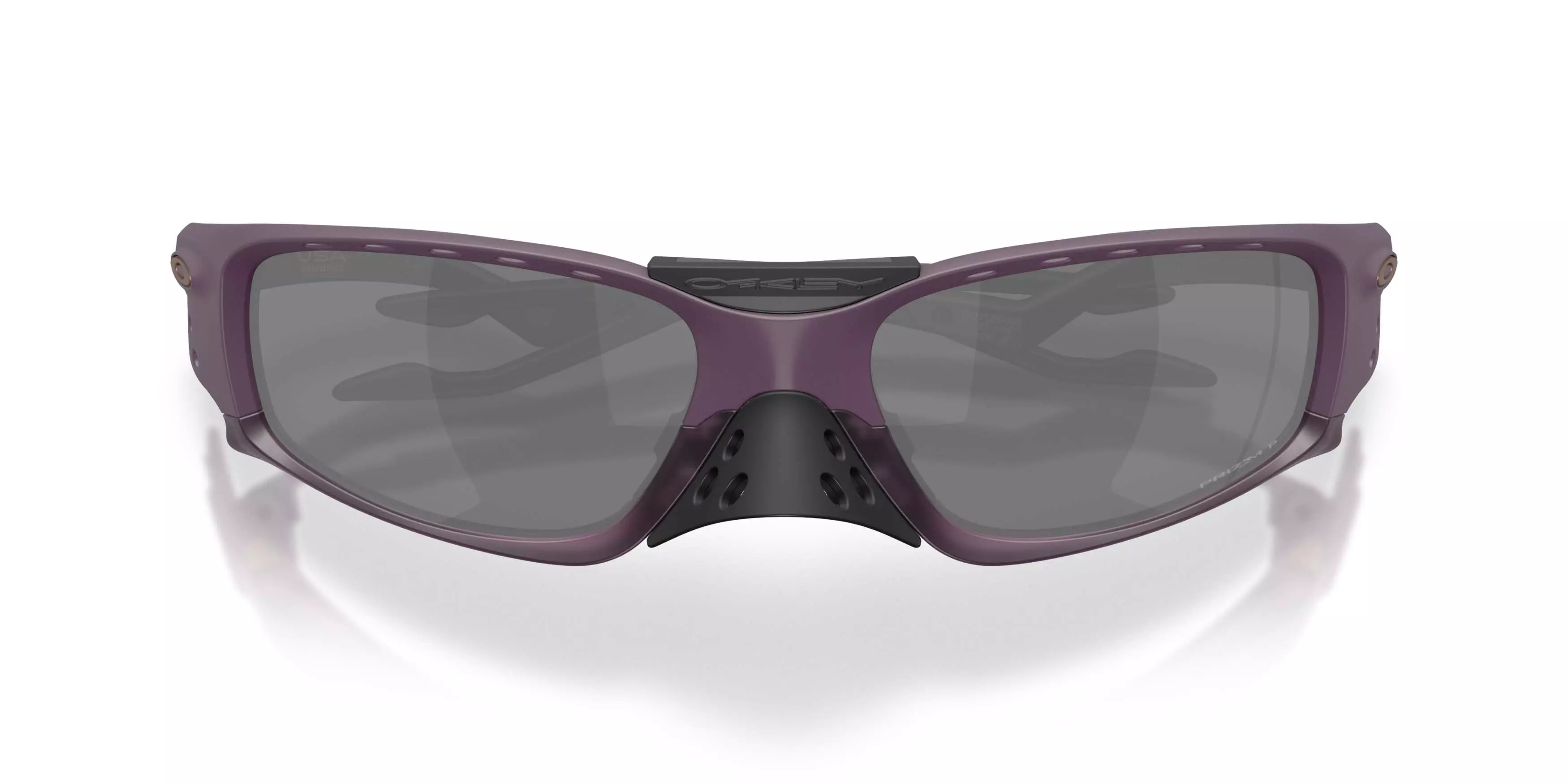 Oakley Plantaris SQ Prizm Black Polarized Sunglasses - Matte Aubergine - PURPLE/BLACK