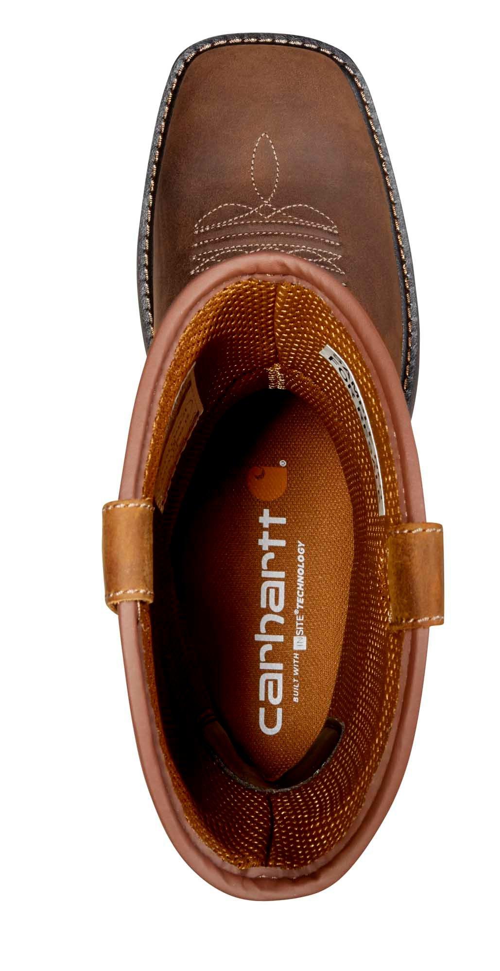 Carhartt Montana Water Resistant 11" Toe Wellington Soft Toe "Brown" Men's Wide Boot - BROWN Thumbnail View 5