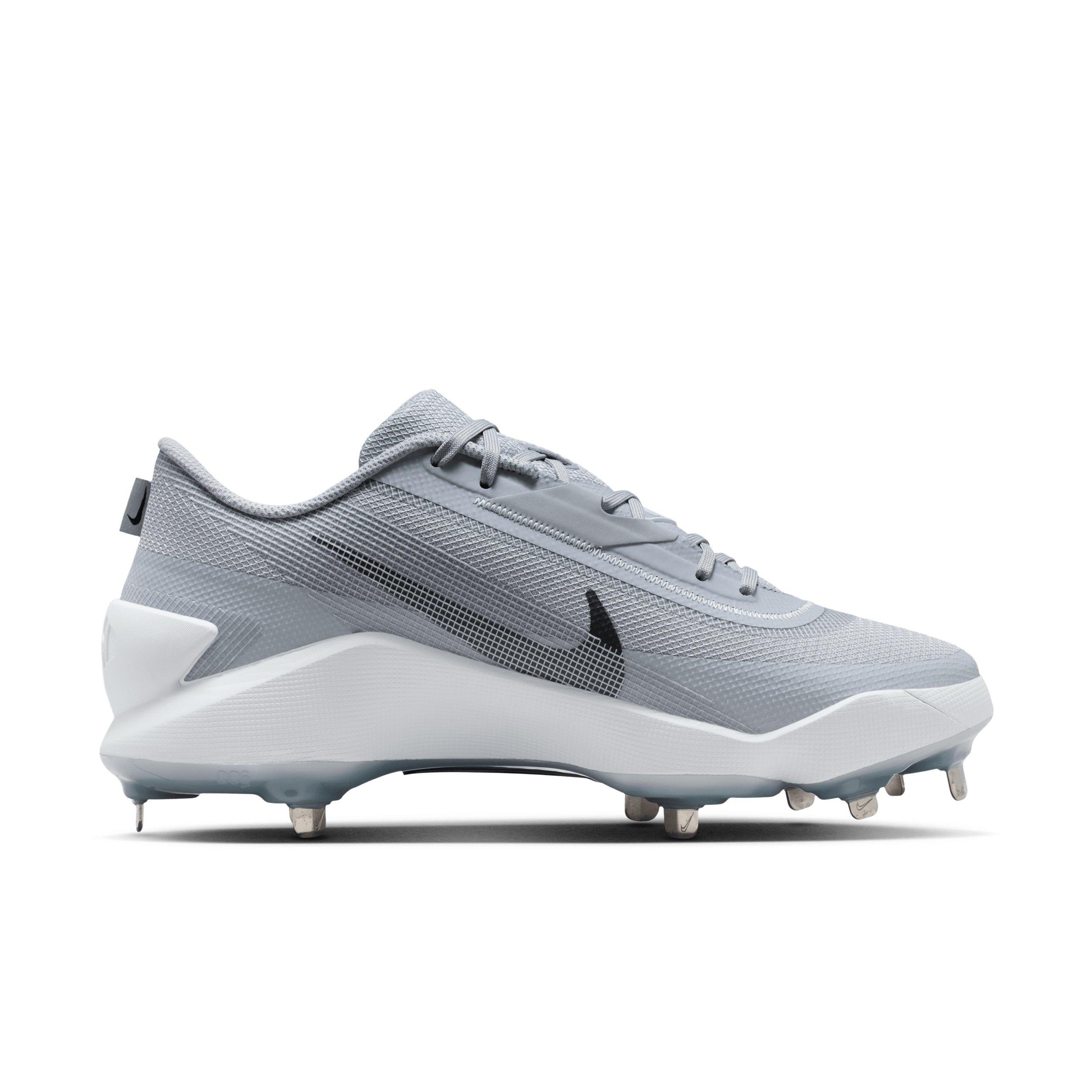 Nike Diamond Showcase MTL Baseball Cleat Wolf Grey | Hibbett