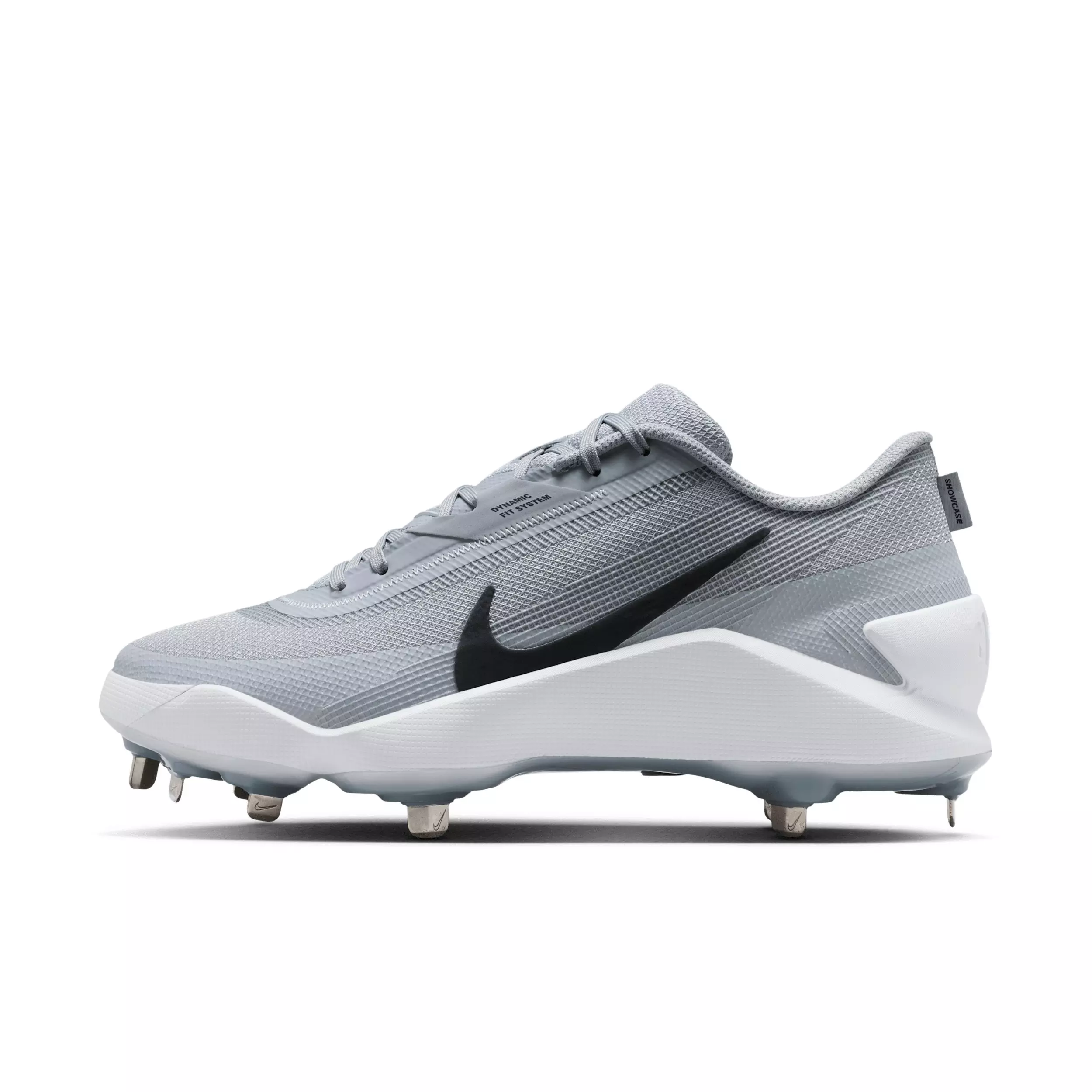 Nike Diamond Showcase MTL "Wolf Grey/White/Black" Men's Baseball Cleat - GREY/WHITE/BLACK