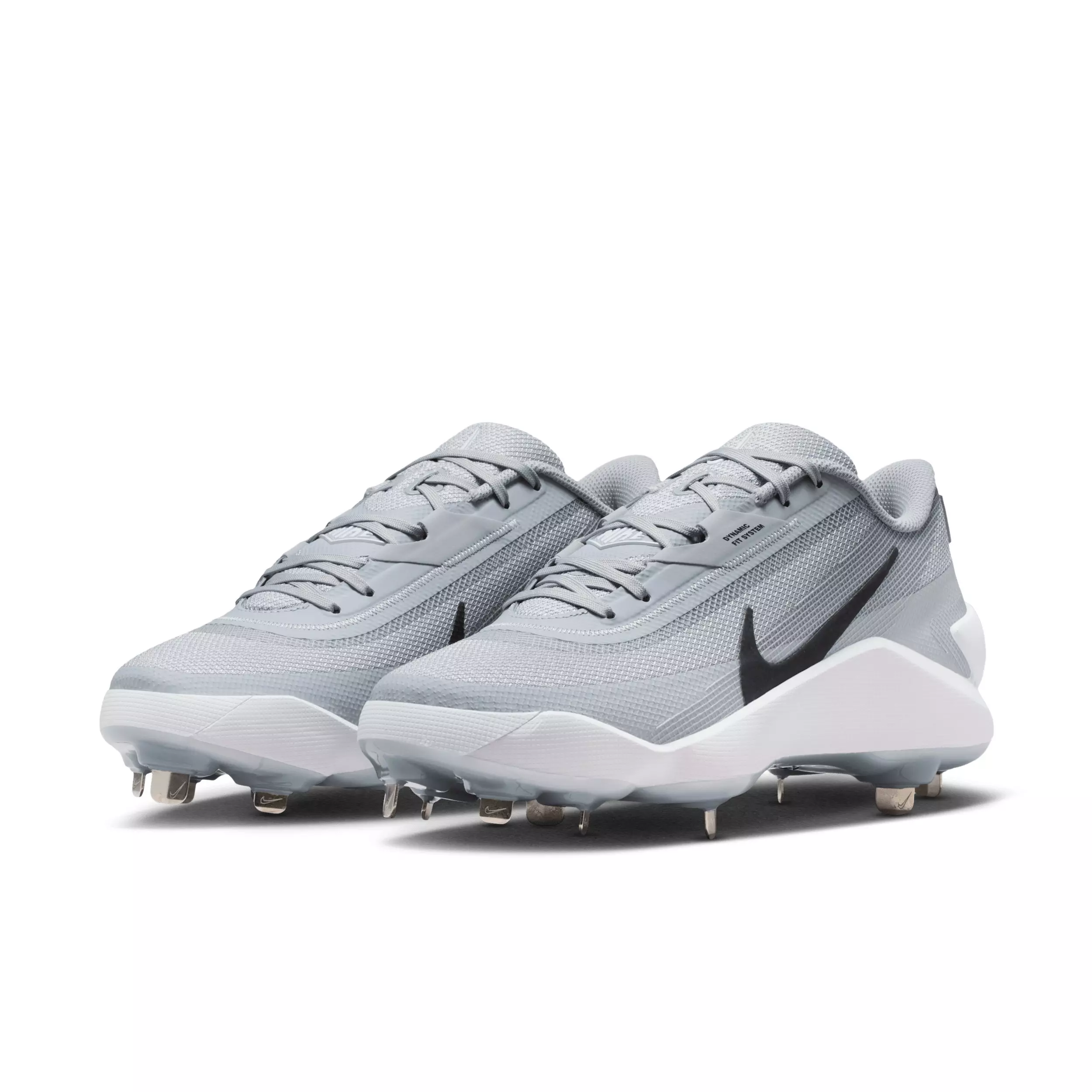 Nike Diamond Showcase MTL "Wolf Grey/White/Black" Men's Baseball Cleat - GREY/WHITE/BLACK