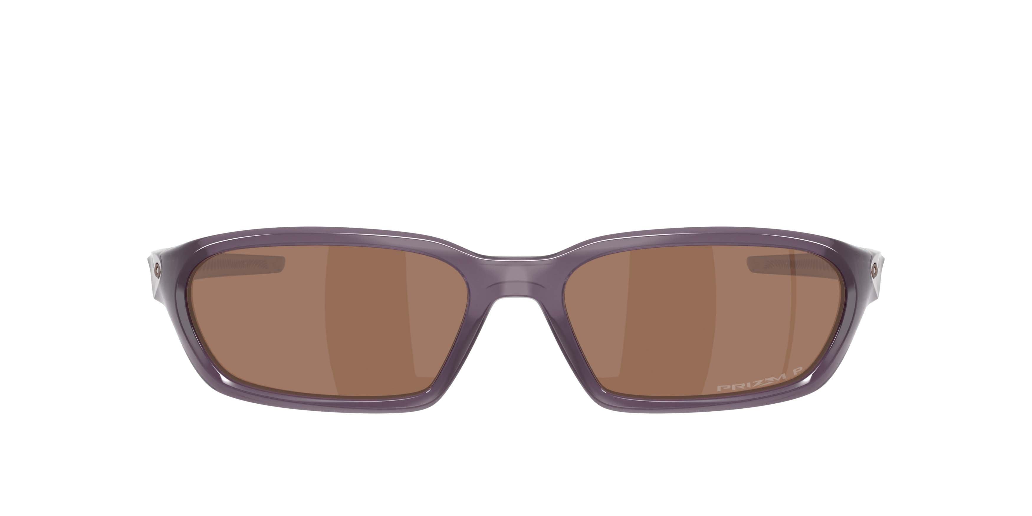 Oakley Terraforma Prizm Tungsten Polarized Sunglasses - Transparent Aubergine - PURPLE/TAN
