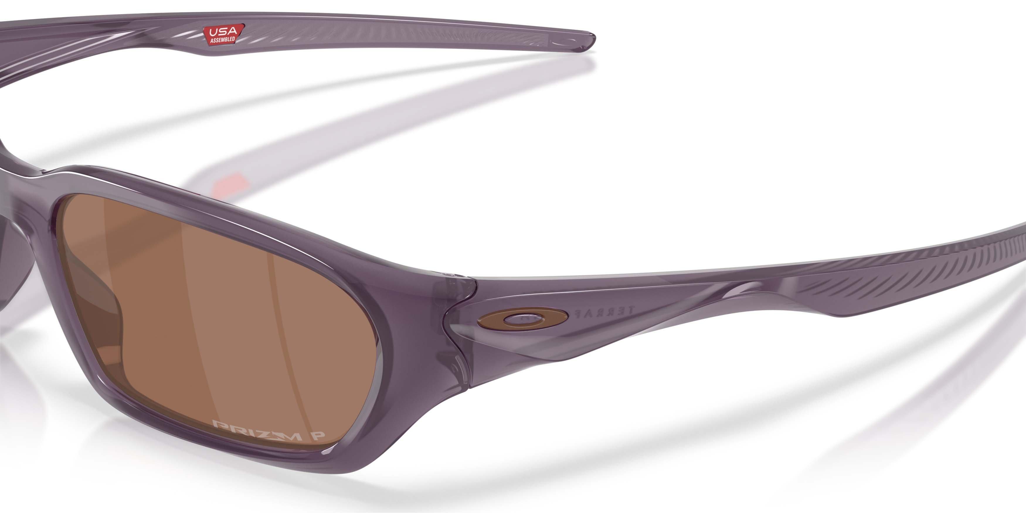 Oakley Terraforma Prizm Tungsten Polarized Sunglasses - Transparent Aubergine - PURPLE/TAN