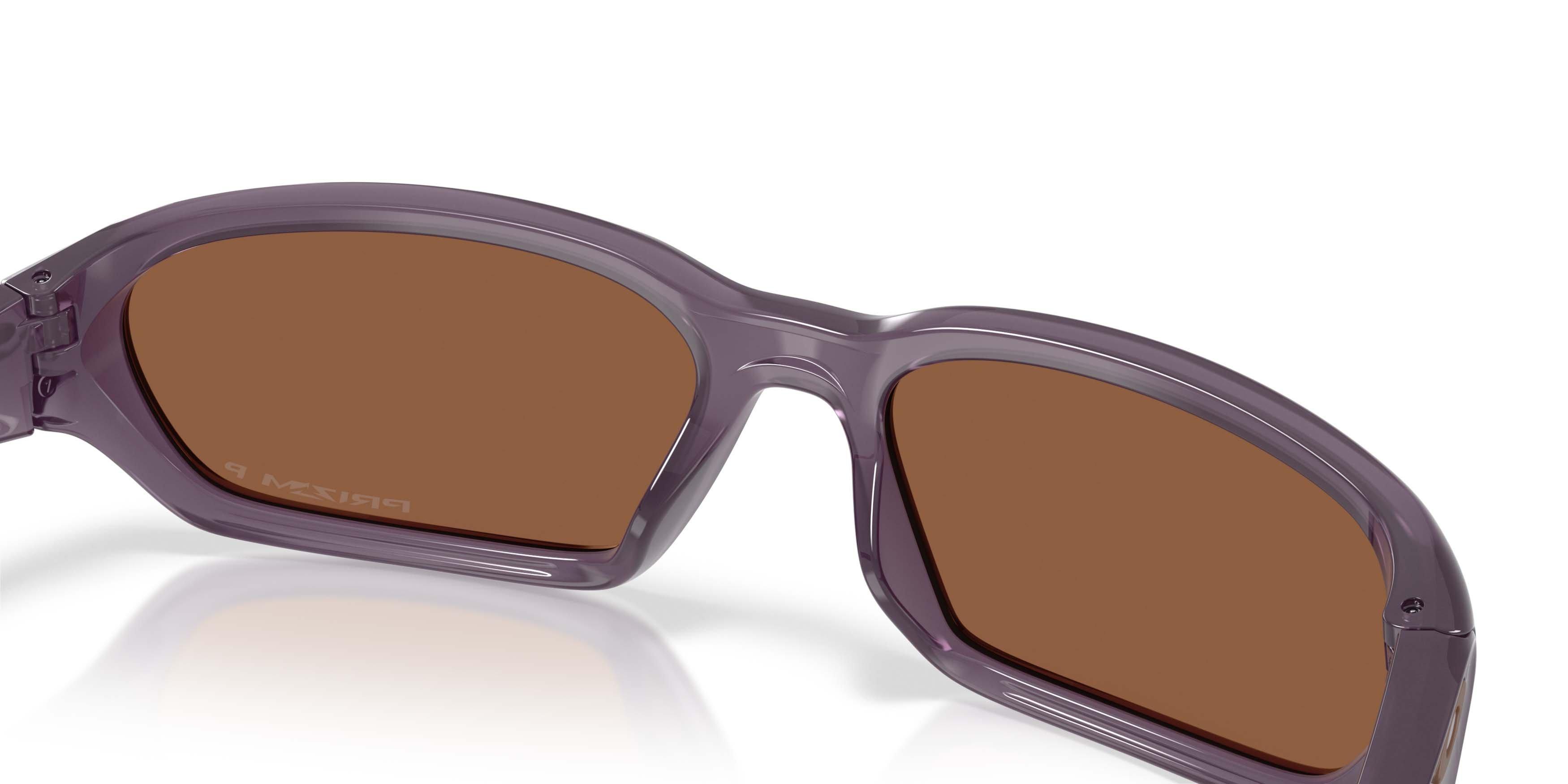 Oakley Terraforma Prizm Tungsten Polarized Sunglasses - Transparent Aubergine - PURPLE/TAN