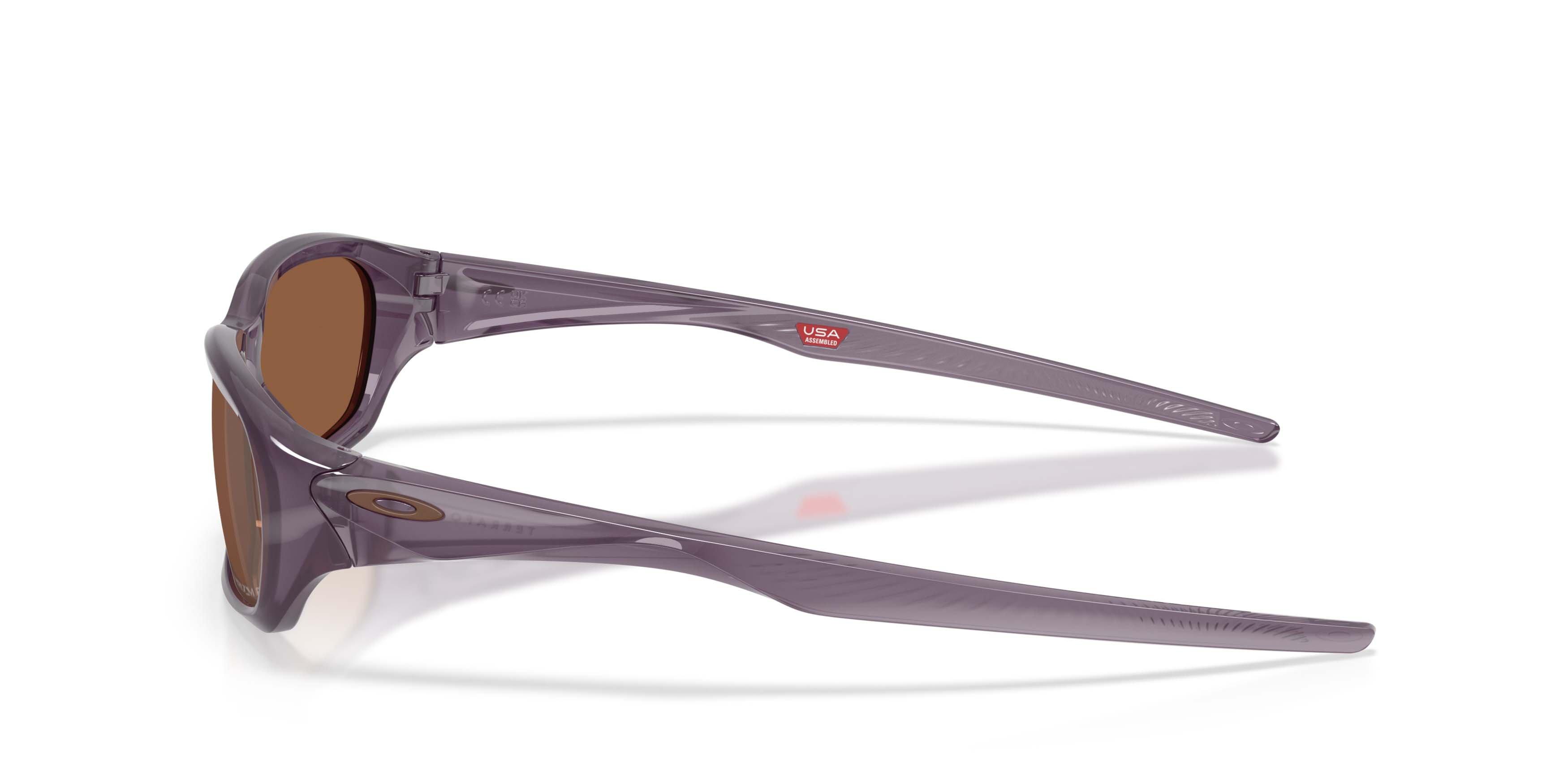 Oakley Terraforma Prizm Tungsten Polarized Sunglasses - Transparent Aubergine - PURPLE/TAN