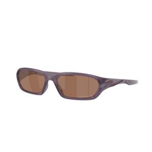Oakley Terraforma Prizm Tungsten Polarized Sunglasses - Transparent Aubergine - PURPLE/TAN