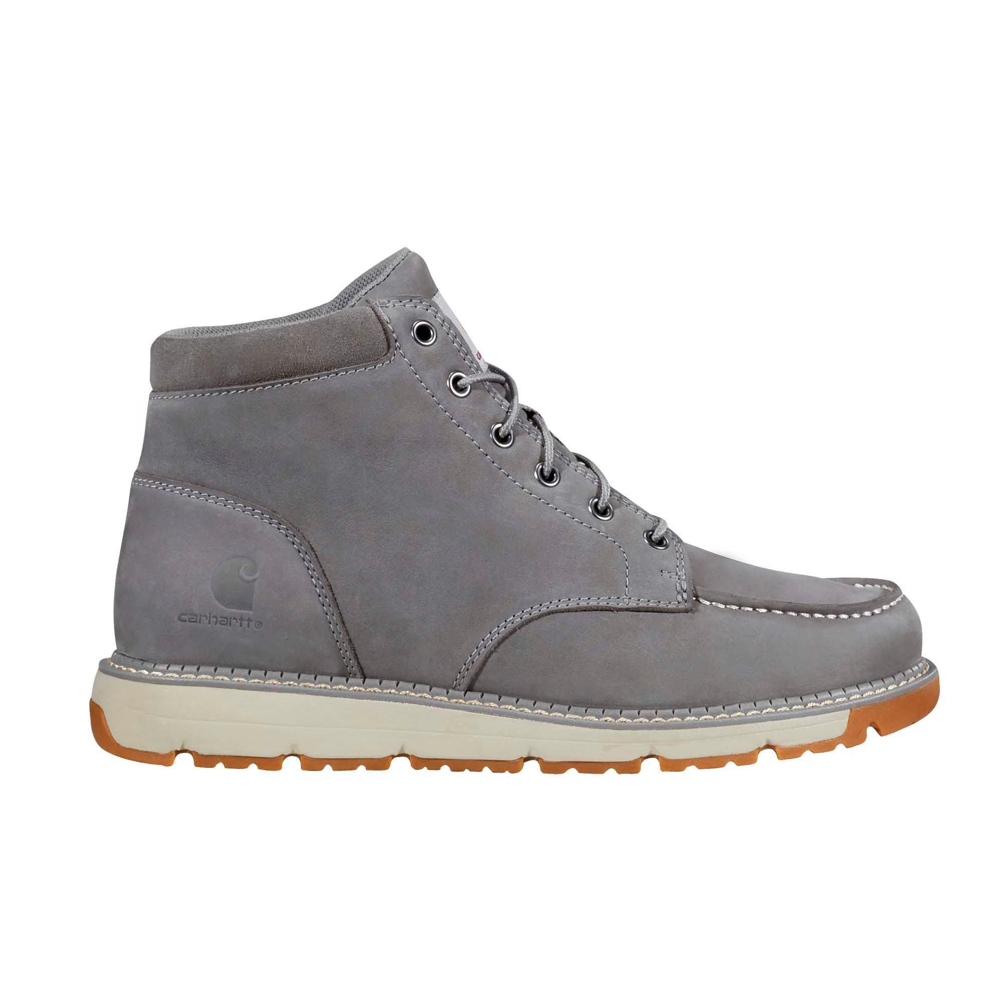 Carhartt Millbrook Moc Toe Wedge Boot Soft Toe "Grey" Men's Wide Boot - GREY Thumbnail View 1