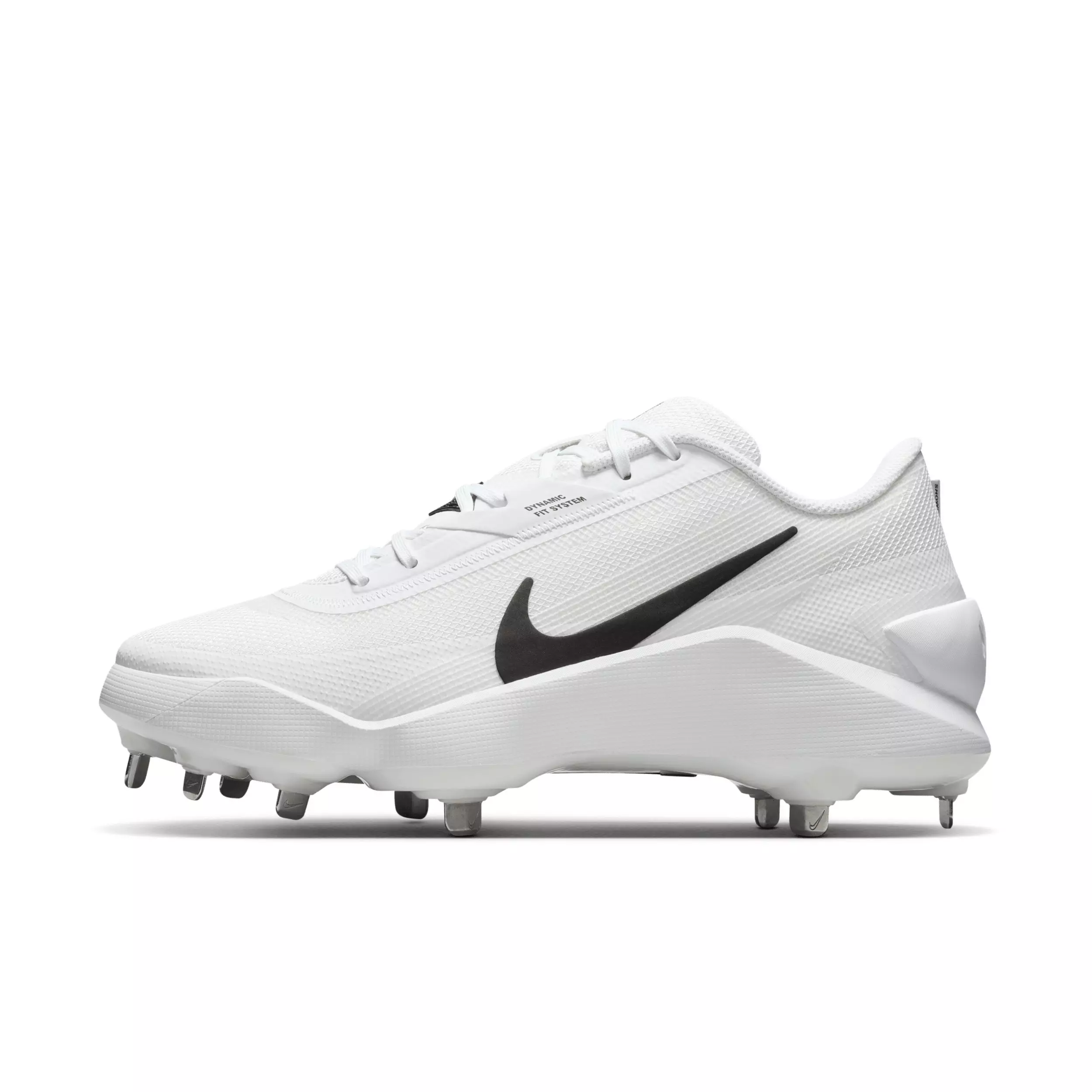 Nike Diamond Showcase MTL "White/Black" Men's Baseball Cleat - WHITE/BLACK