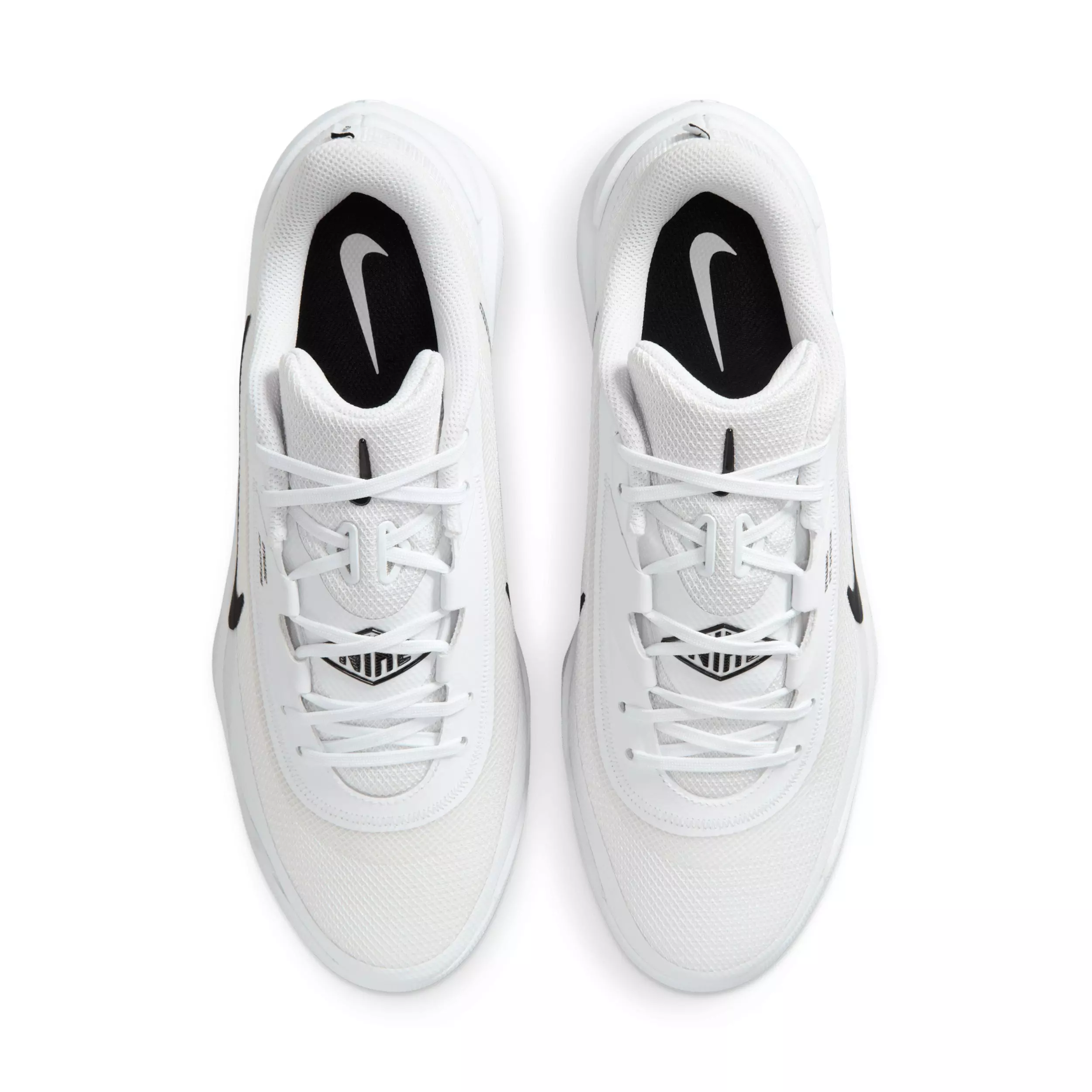 Nike Diamond Showcase MTL "White/Black" Men's Baseball Cleat - WHITE/BLACK