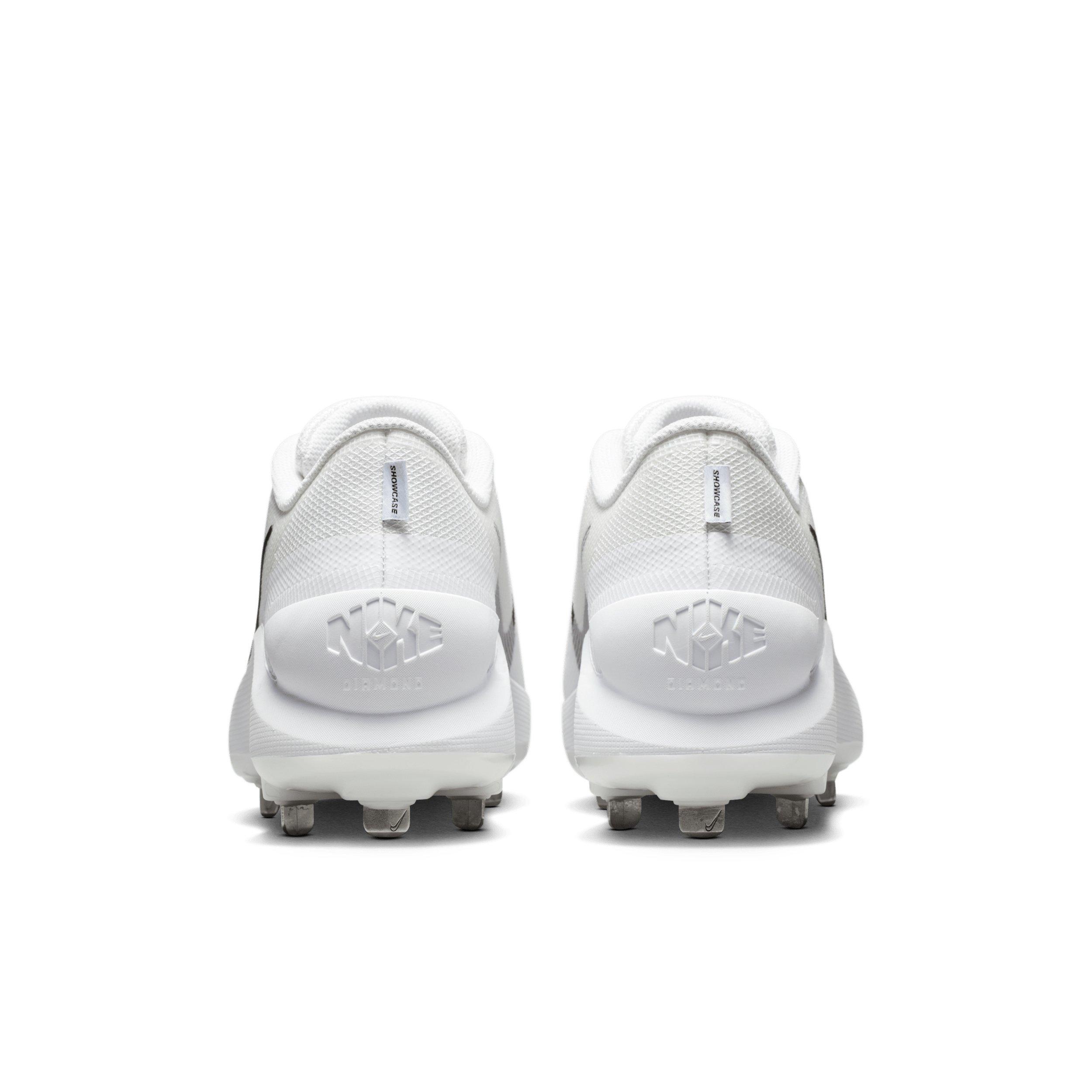 Nike Diamond Showcase MTL "White/Black" Men's Baseball Cleat - WHITE/BLACK Thumbnail View 5