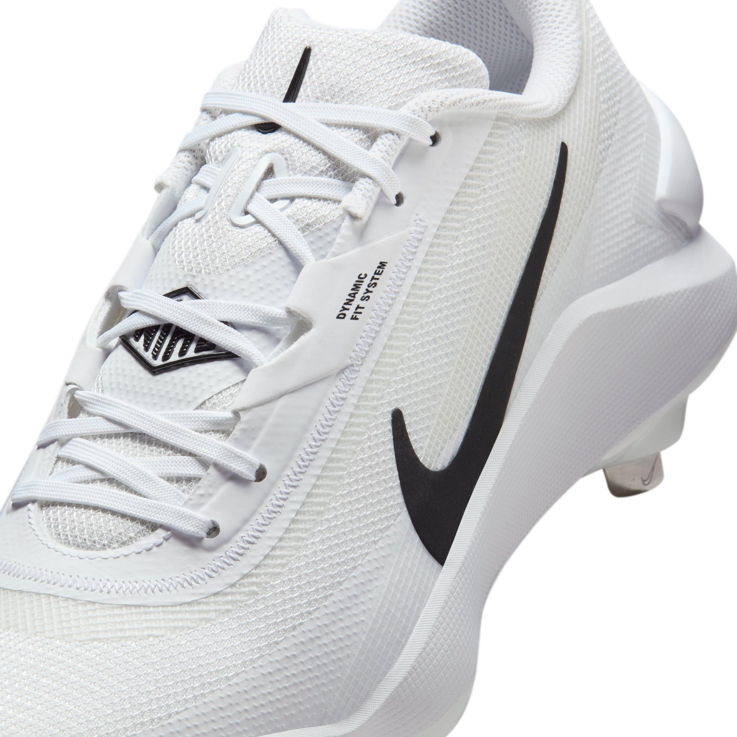 Nike Diamond Showcase MTL "White/Black" Men's Baseball Cleat - WHITE/BLACK Thumbnail View 8