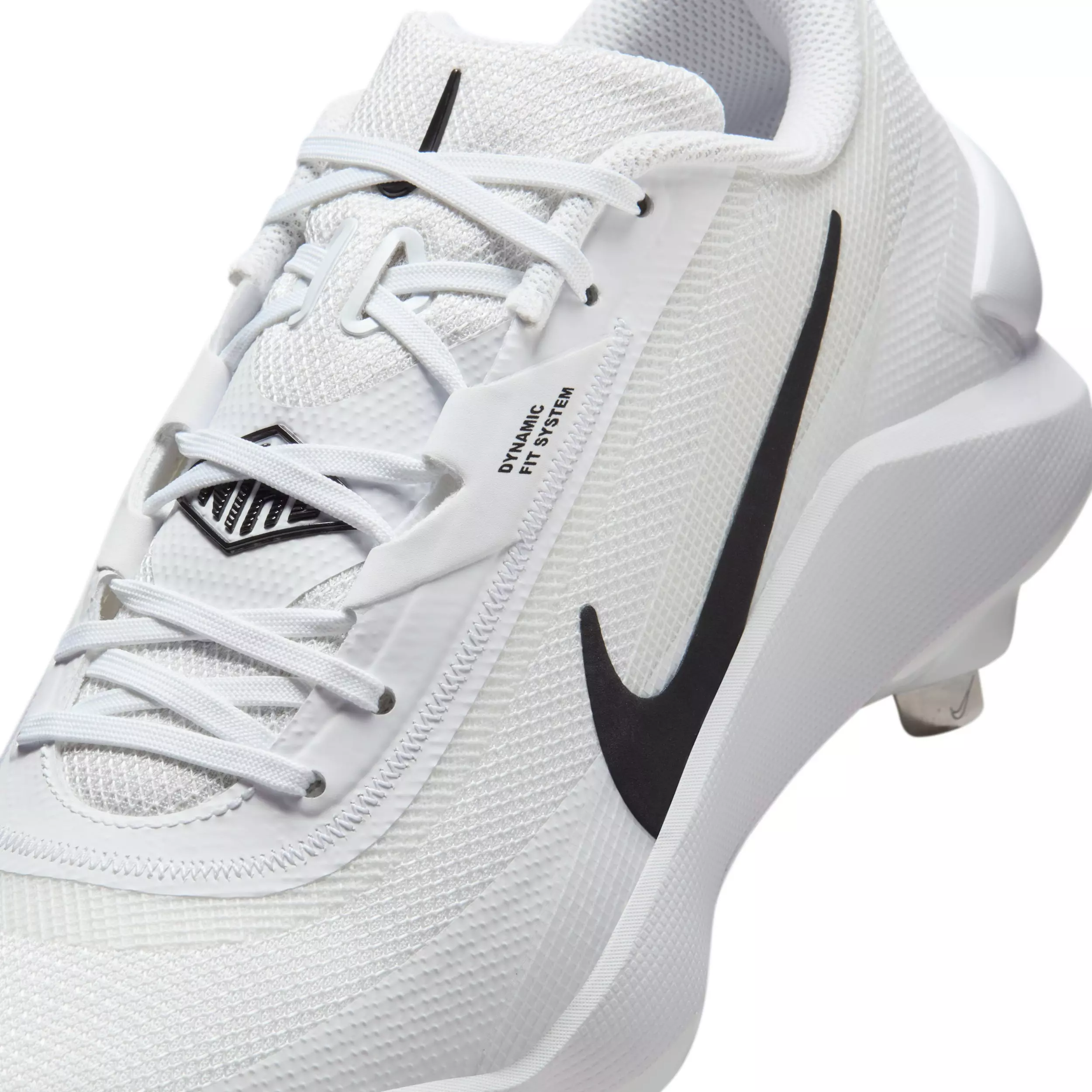 Nike Diamond Showcase MTL "White/Black" Men's Baseball Cleat - WHITE/BLACK