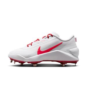 Nike Diamond Showcase MTL "White/University Red" Men's Baseball Cleat