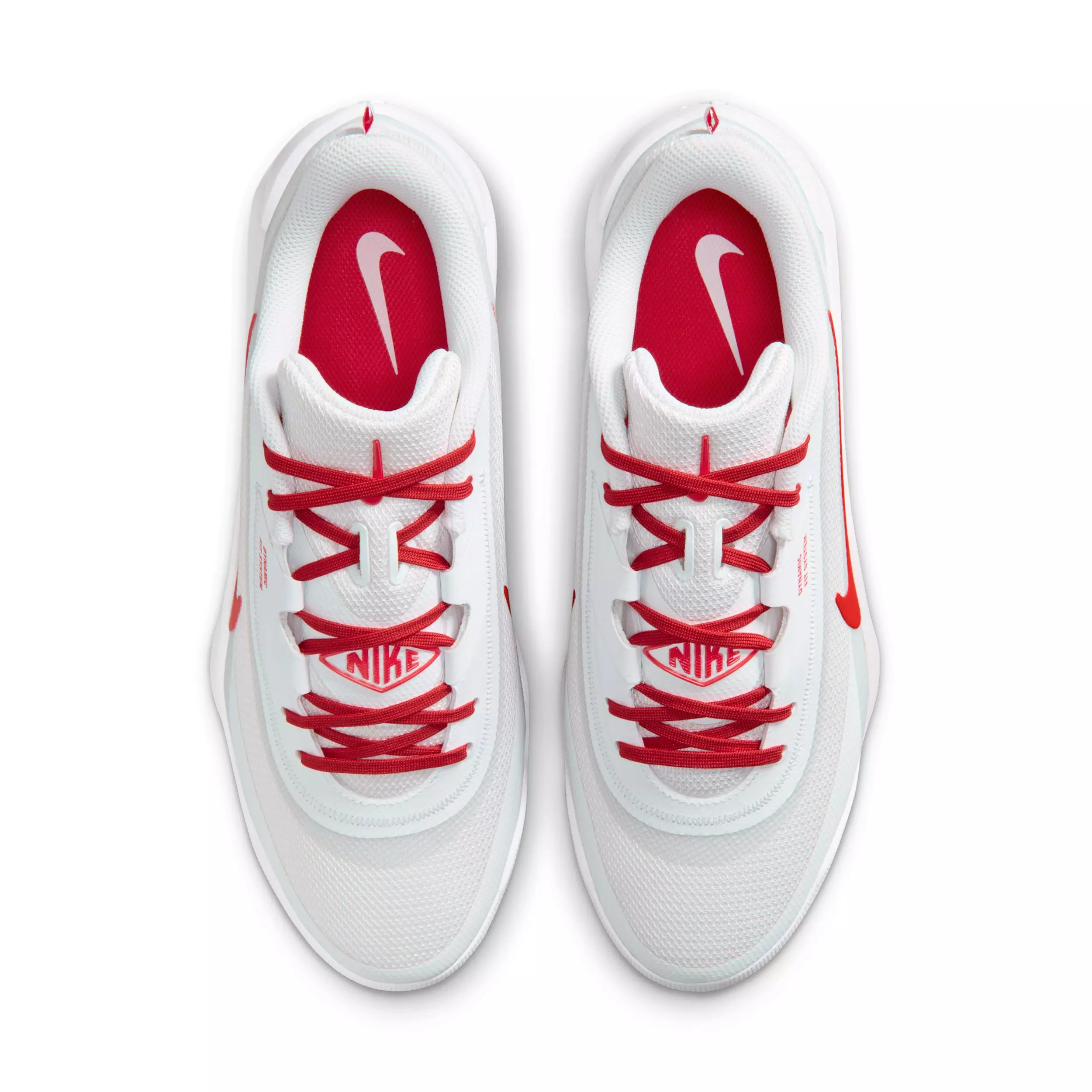 Nike Diamond Showcase MTL "White/University Red" Men's Baseball Cleat - WHITE/RED