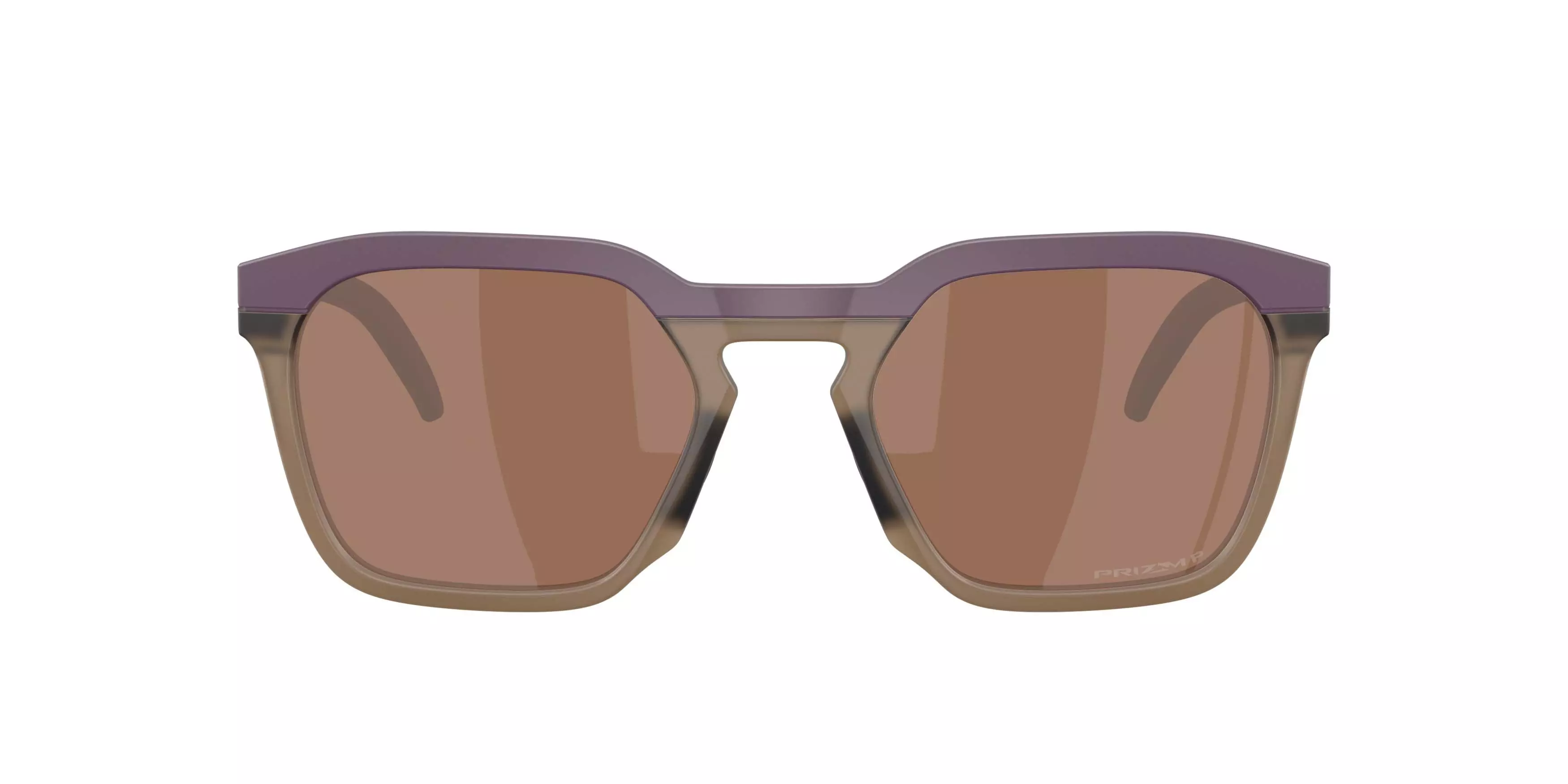 Oakley HSTN SQ Prizm Tungsten Polarized Sunglasses - Matte Aubergine - PURPLE/TAN
