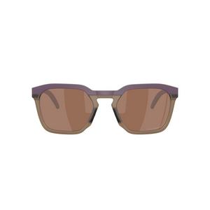 Oakley HSTN SQ Prizm Tungsten Polarized Sunglasses - Matte Aubergine - PURPLE/TAN