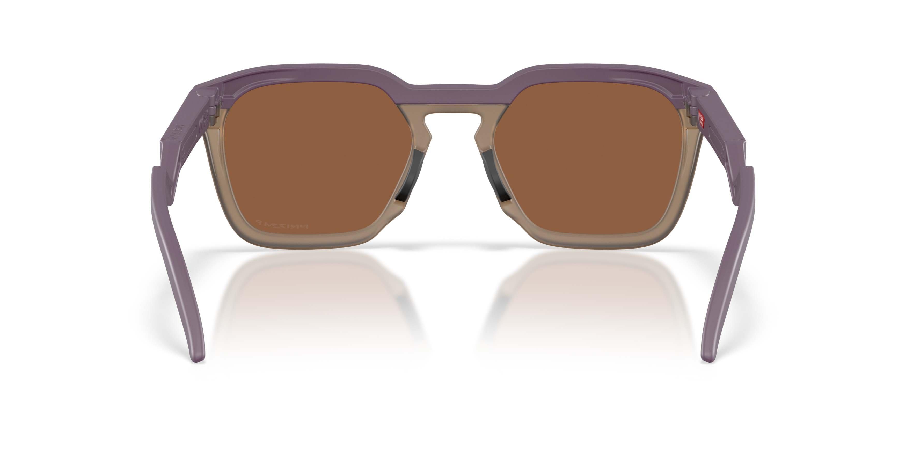 Oakley HSTN SQ Prizm Tungsten Polarized Sunglasses - Matte Aubergine - PURPLE/TAN