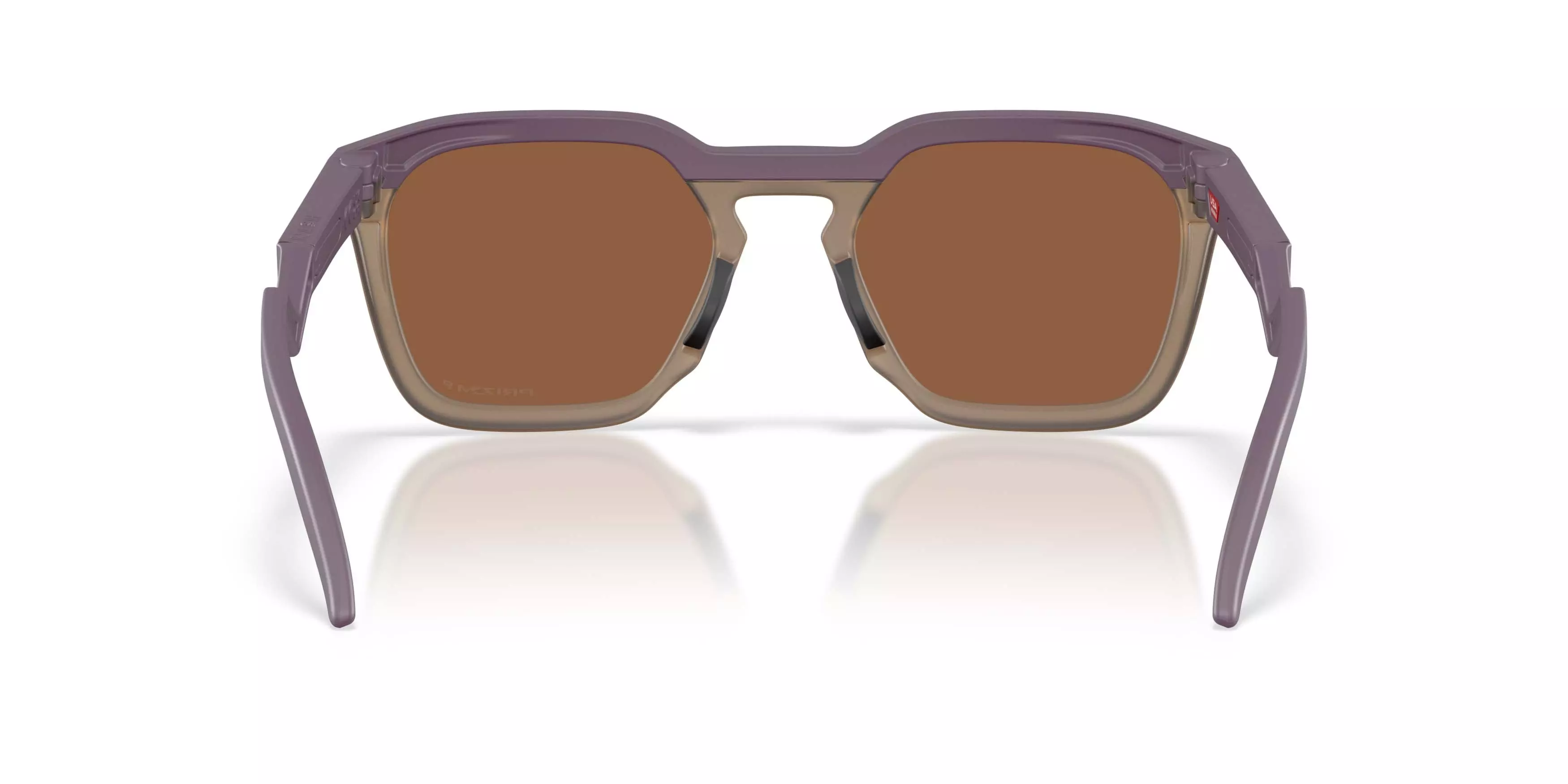 Oakley HSTN SQ Prizm Tungsten Polarized Sunglasses - Matte Aubergine - PURPLE/TAN