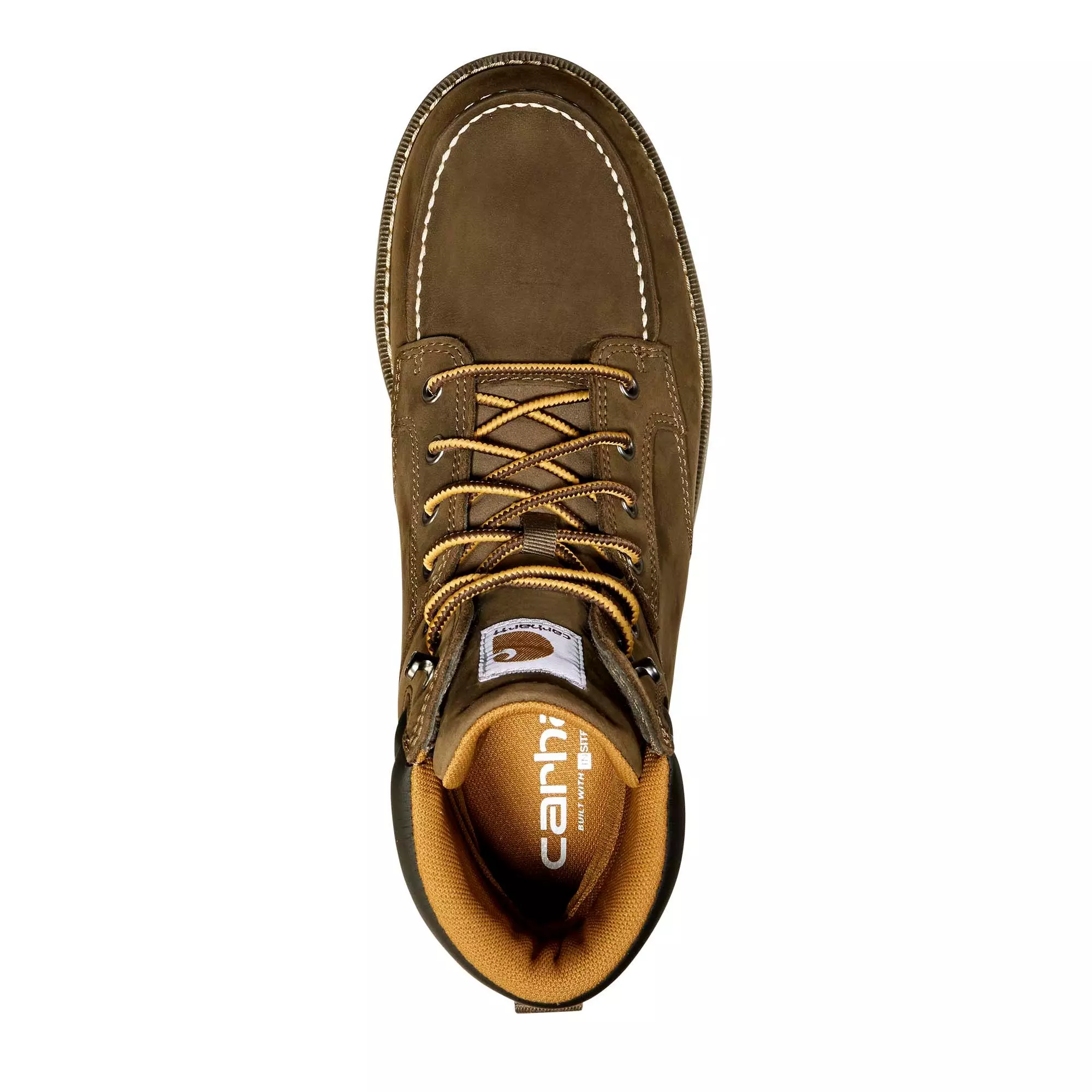 Carhartt Millbrook 6" Waterproof Nano Toe "Mossy Brown" Men's Wide Boot - BROWN