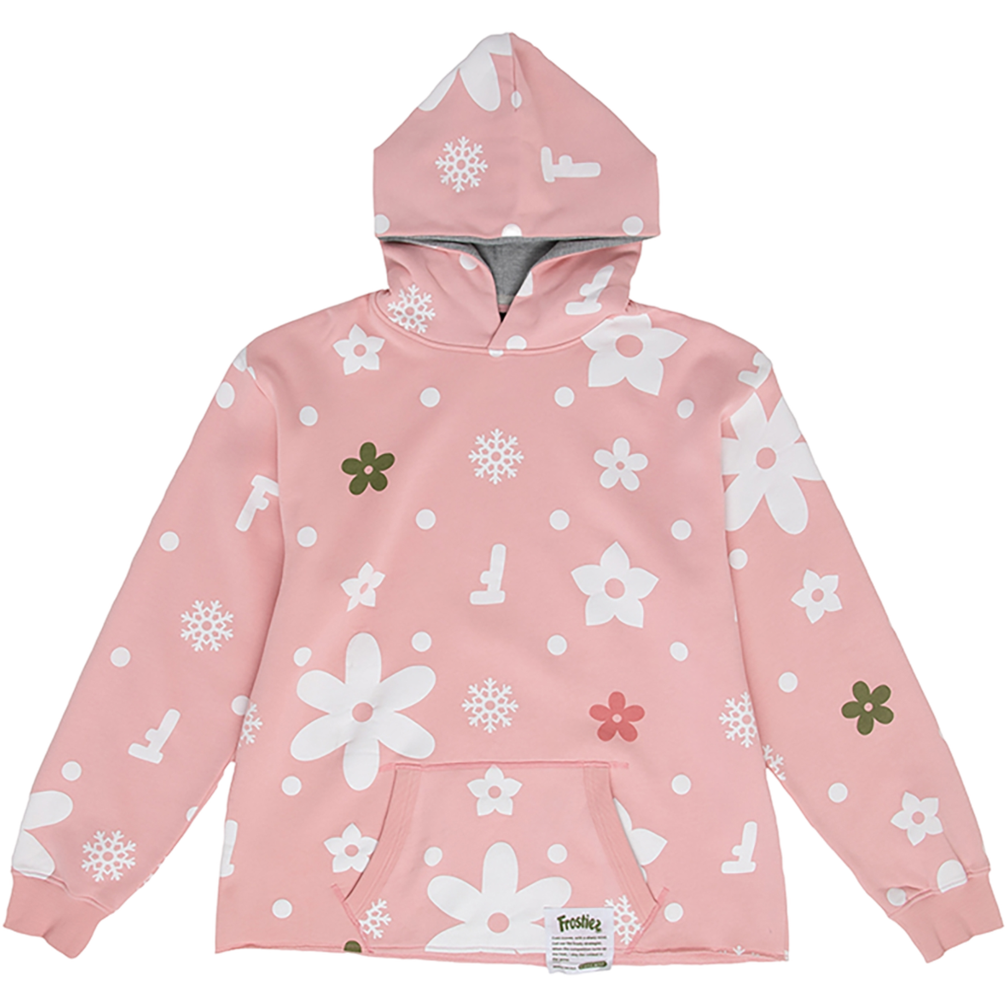 Frostiez Men's Hybrid Hoodie - Pink - PINK Thumbnail View 1