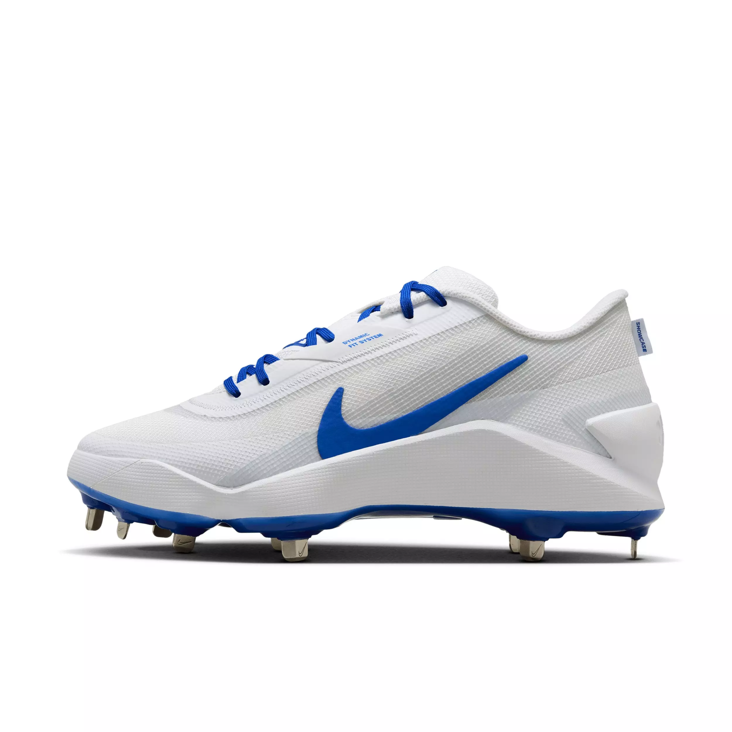 Nike Diamond Showcase MTL "White/Pure Platinum/Hyper Royal" Men's Baseball Cleat - WHITE/PLATINUM/ROYAL