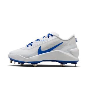 Nike Diamond Showcase MTL "White/Pure Platinum/Hyper Royal" Men's Baseball Cleat