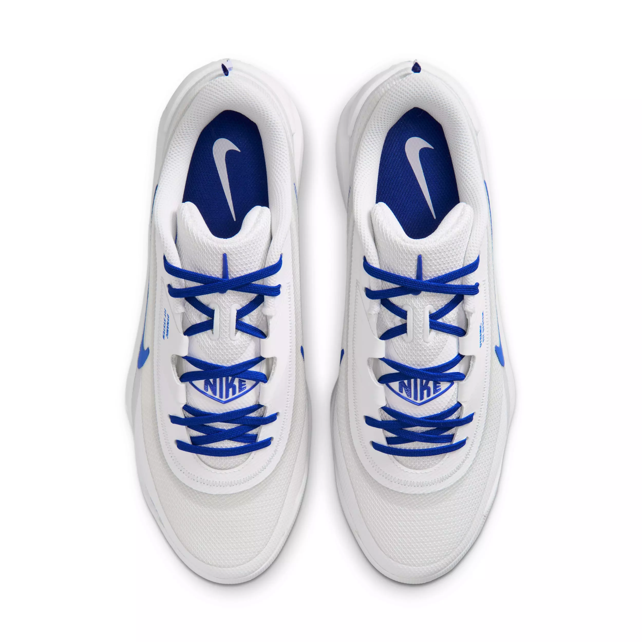 Nike Diamond Showcase MTL "White/Pure Platinum/Hyper Royal" Men's Baseball Cleat - WHITE/PLATINUM/ROYAL