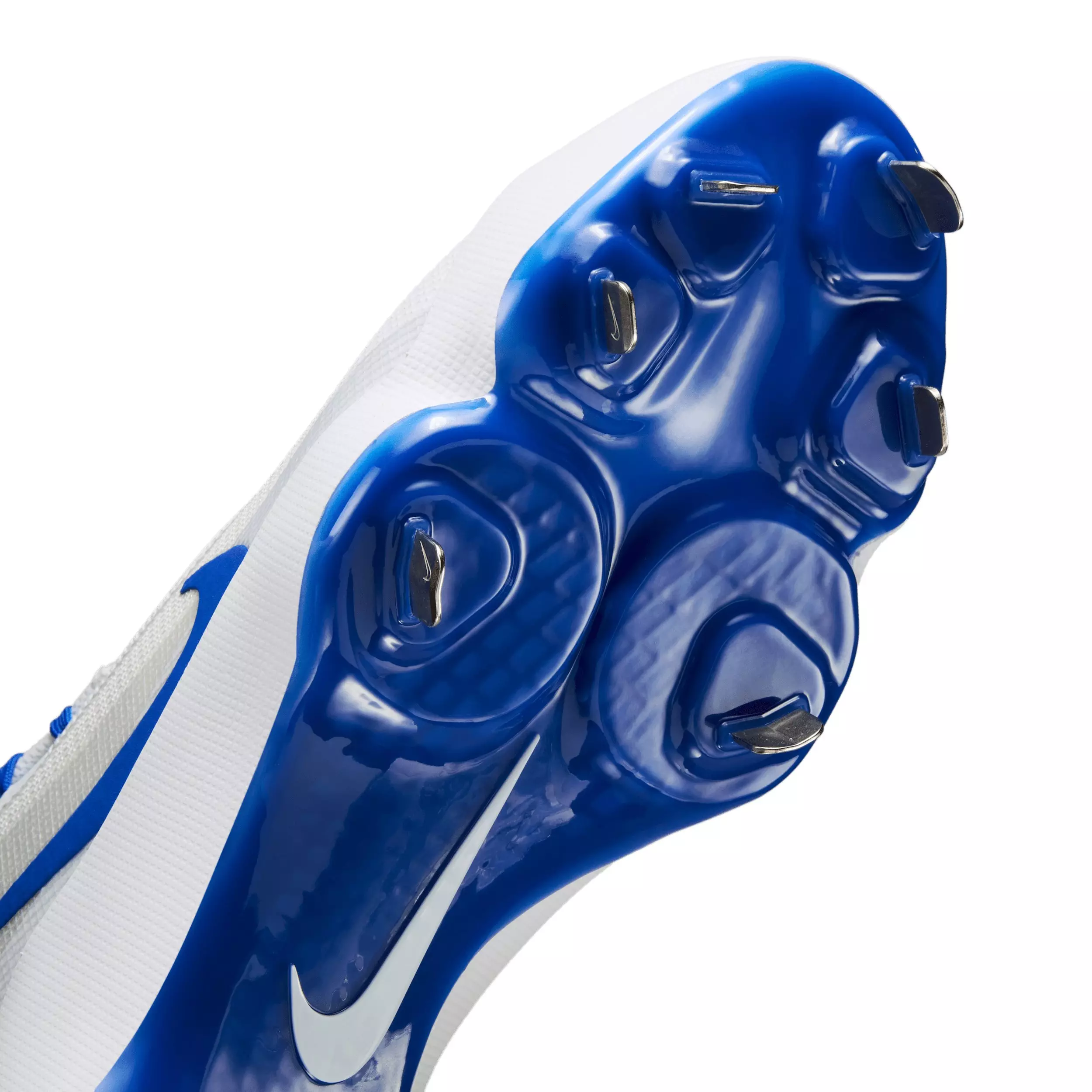 Nike Diamond Showcase MTL "White/Pure Platinum/Hyper Royal" Men's Baseball Cleat - WHITE/PLATINUM/ROYAL