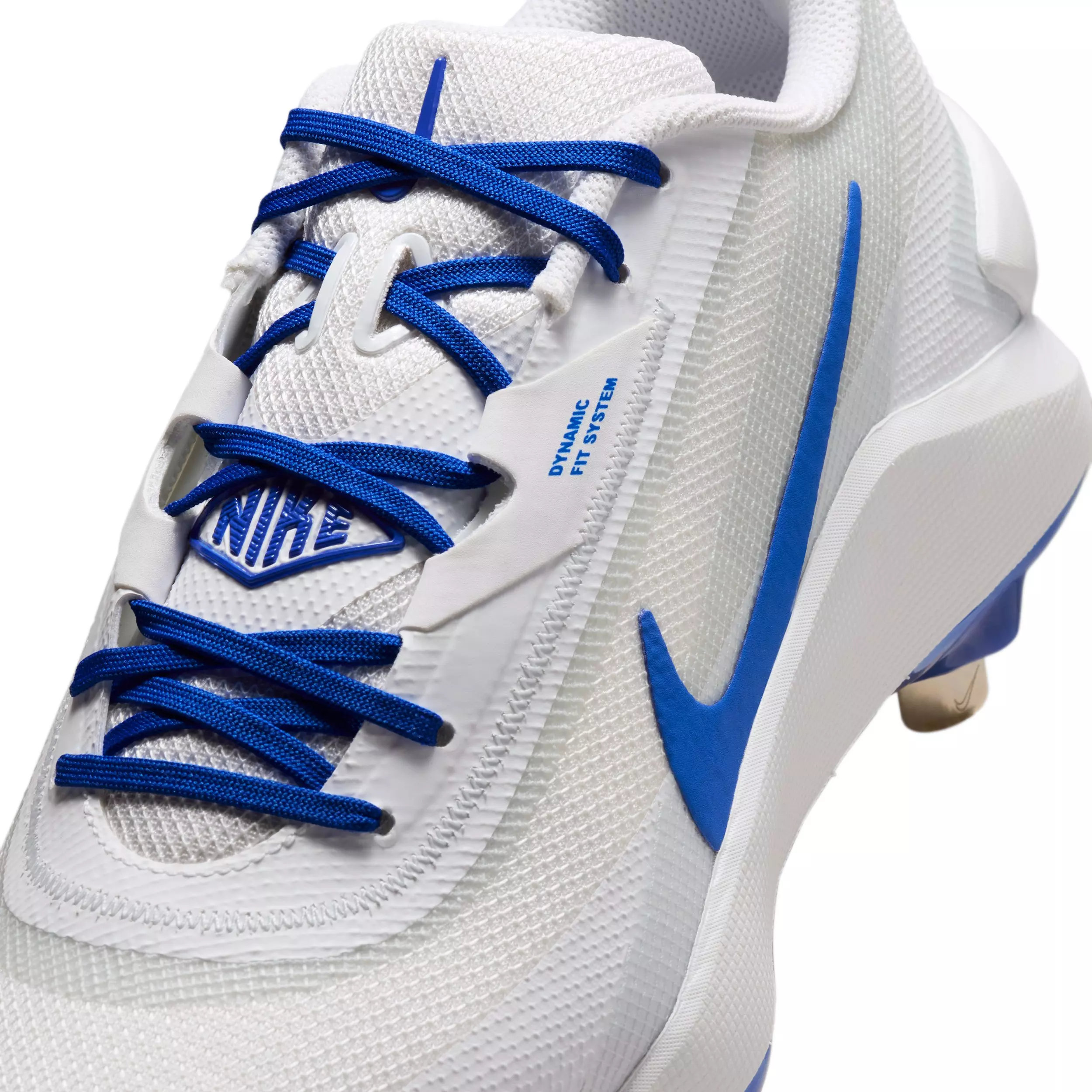 Nike Diamond Showcase MTL "White/Pure Platinum/Hyper Royal" Men's Baseball Cleat - WHITE/PLATINUM/ROYAL