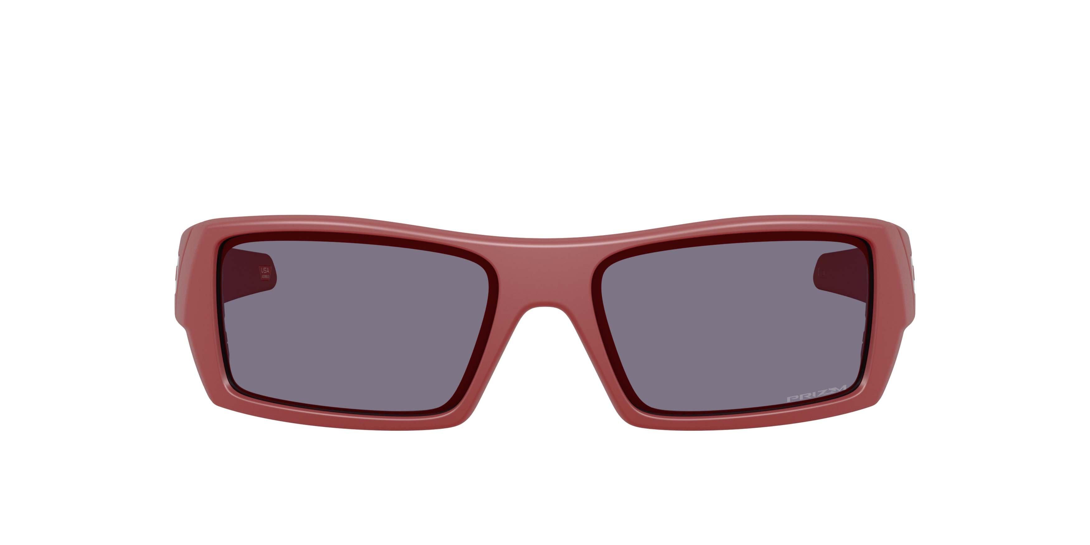 Oakley Gascan Prizm Grey Sunglasses - Matte Iron Red - RED/GREY