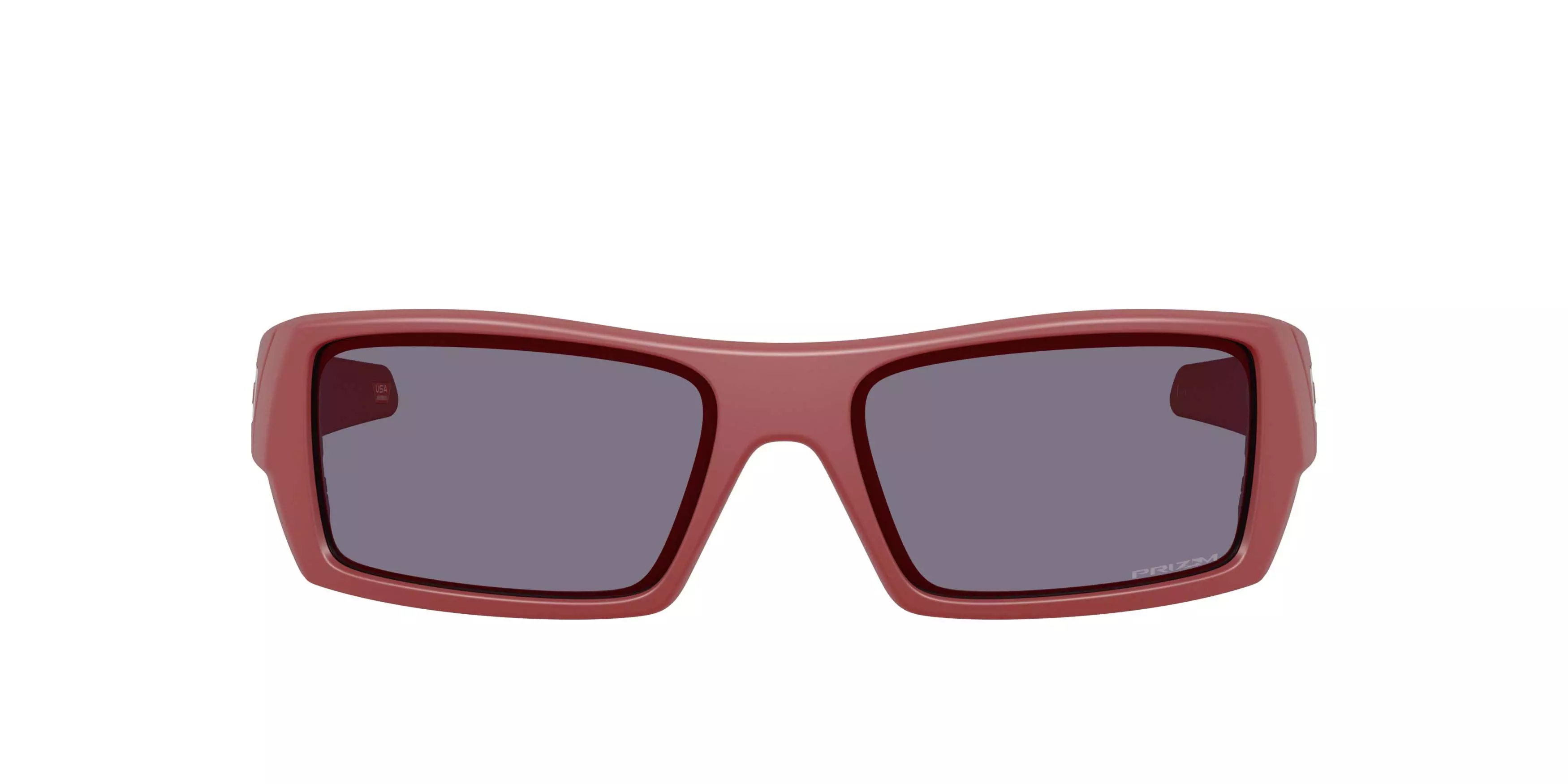Oakley Gascan Prizm Grey Sunglasses - Matte Iron Red - RED/GREY