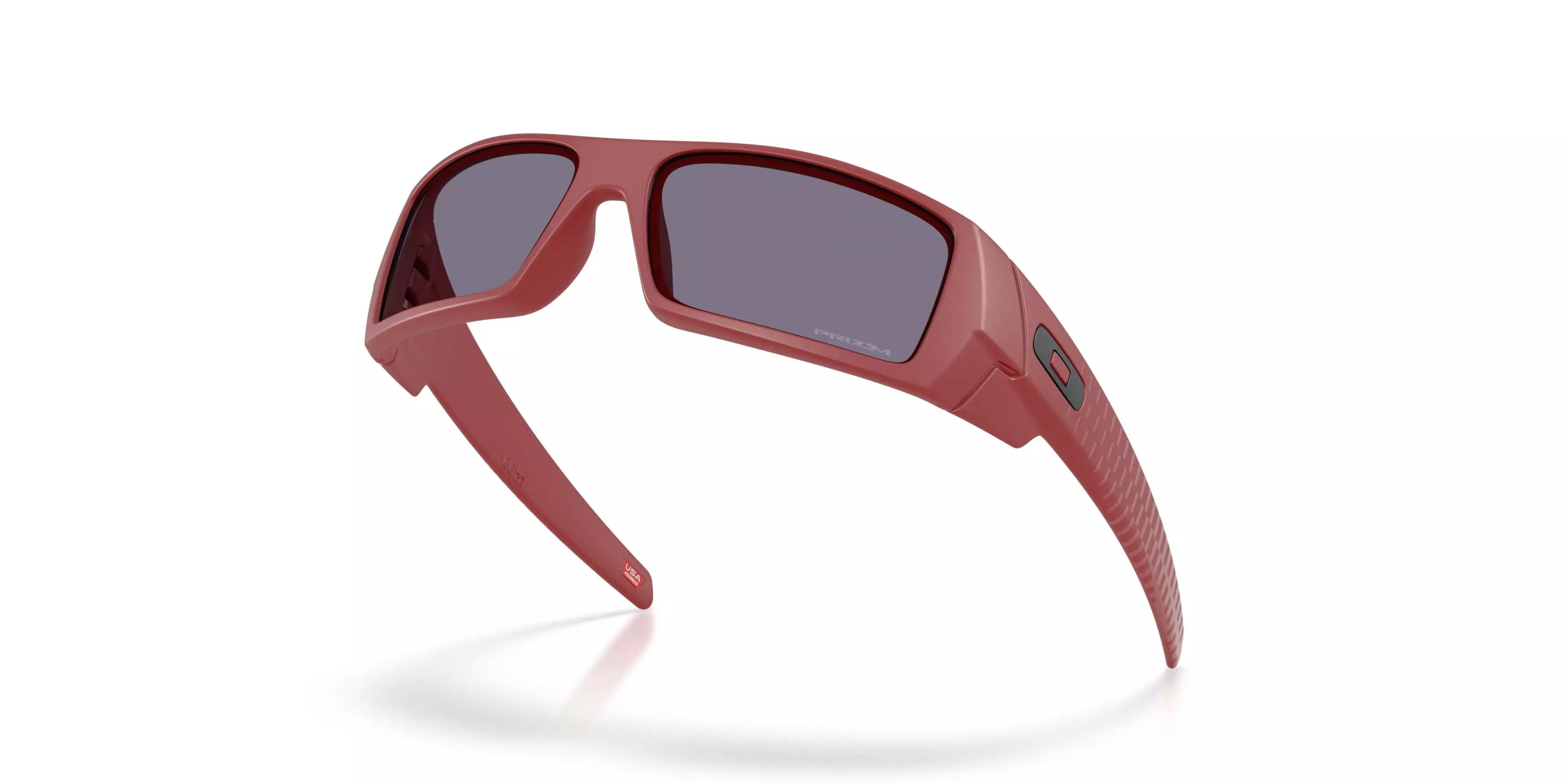 Oakley Gascan Prizm Grey Sunglasses - Matte Iron Red - RED/GREY