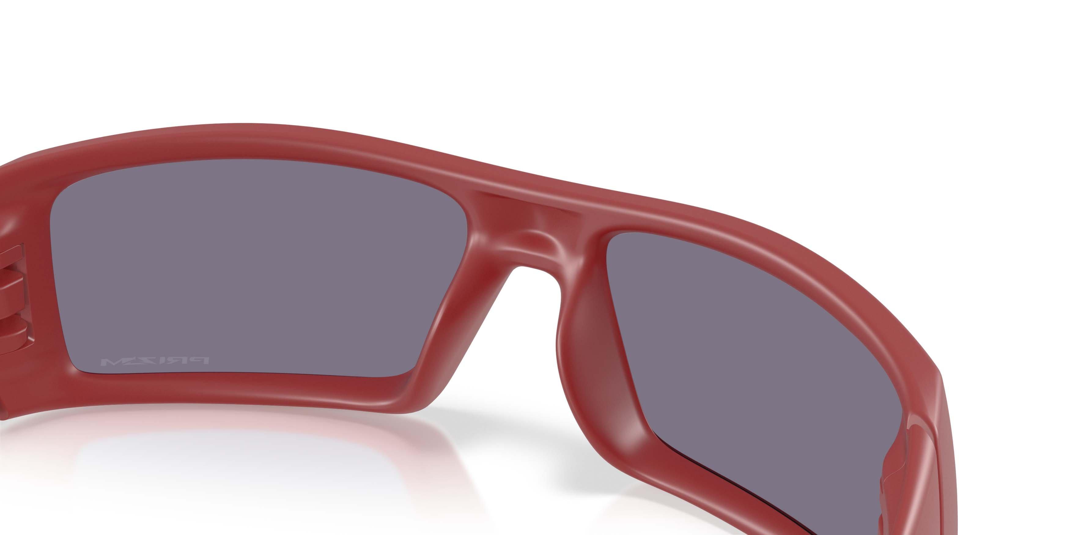 Oakley Gascan Prizm Grey Sunglasses - Matte Iron Red - RED/GREY